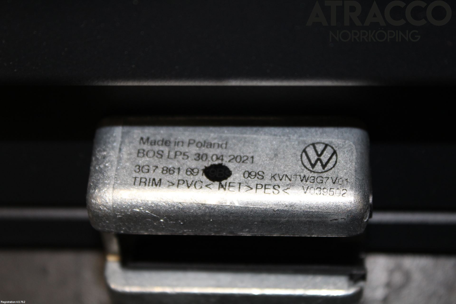 Volkswagen VW ARTEON 17- Innr Lastenett