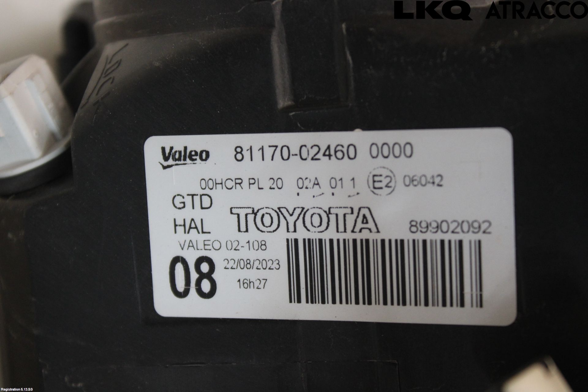 Toyota AURIS 10-12 Frontlykt Venstre