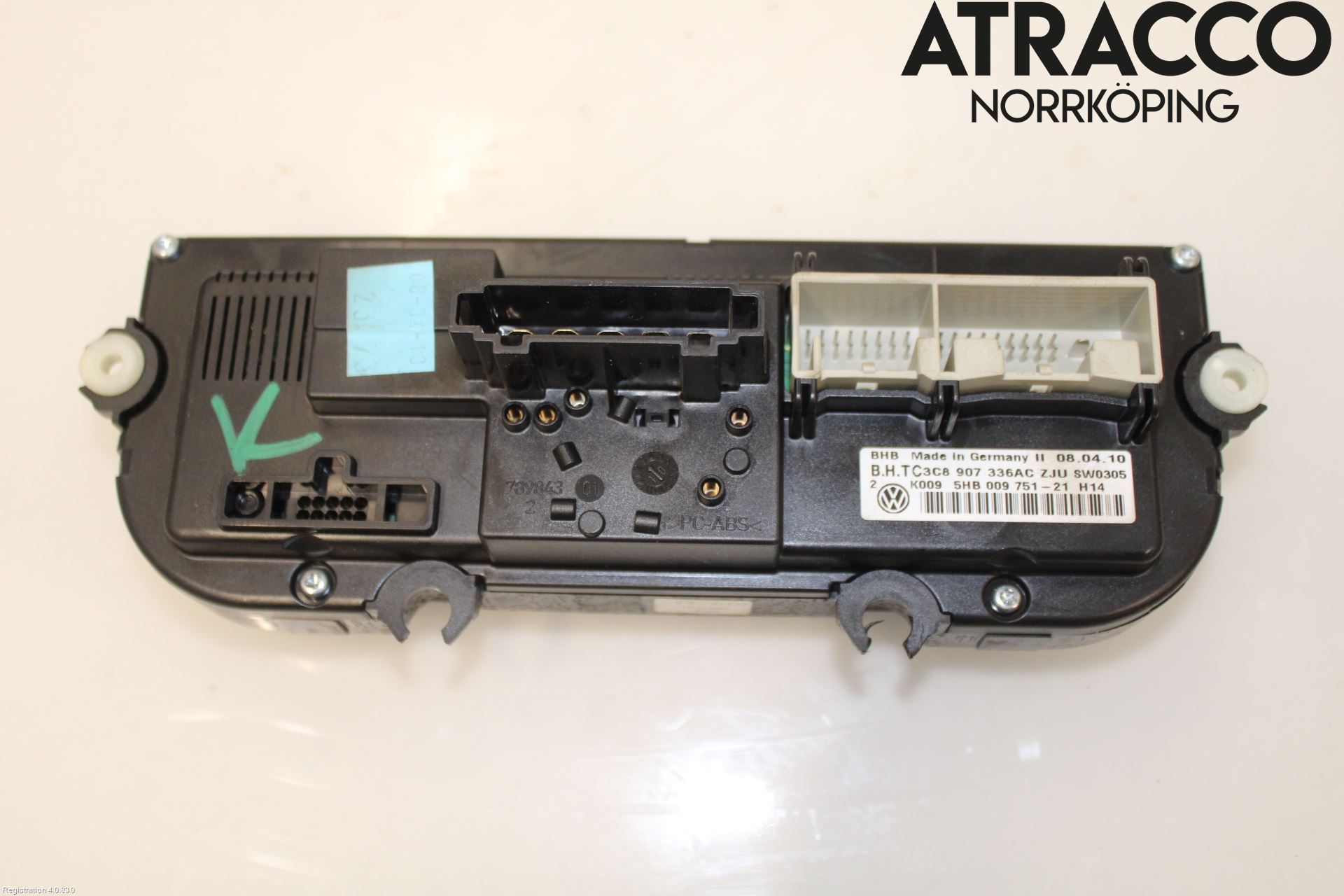 Volkswagen VW GOLF VI 09-13 Varmeapparat Panel(Regulering)