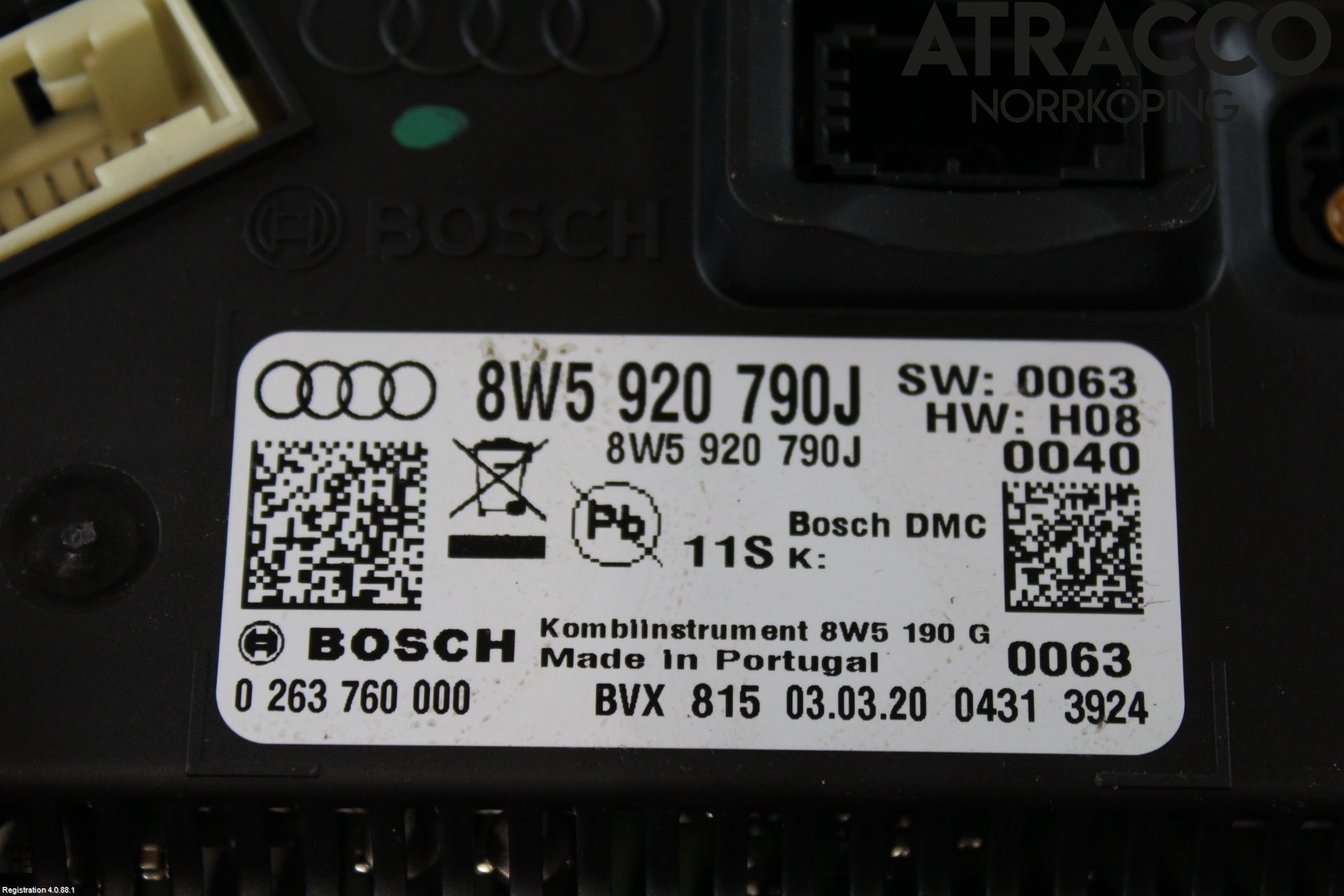 Audi A4/S4 B9 20- Instr Kombinert