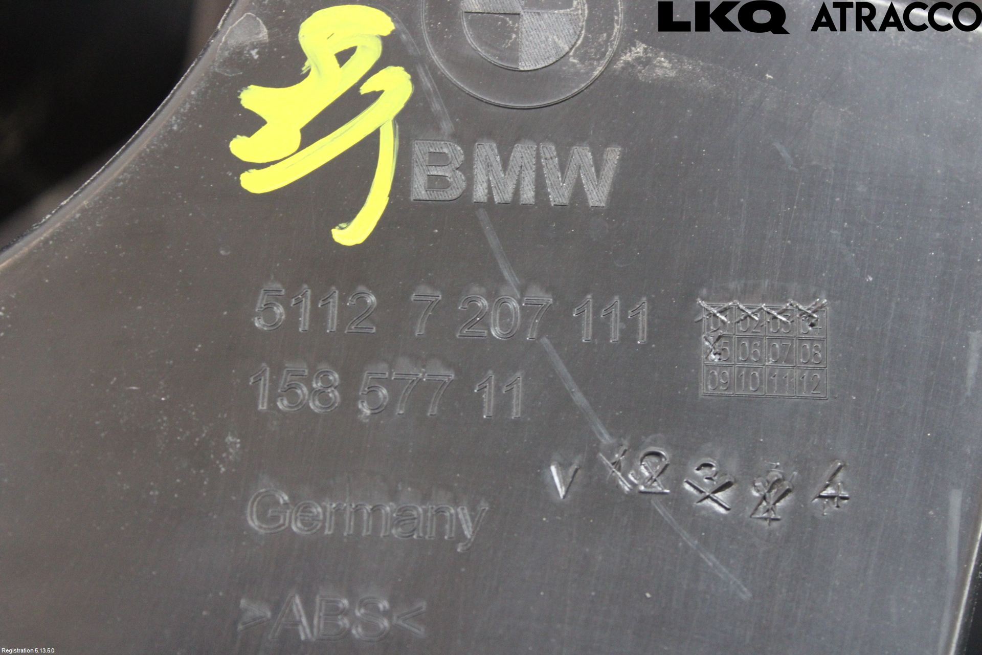 BMW 5 F10/F11/F18 09-17 Støtfangerfeste Bak Venstre