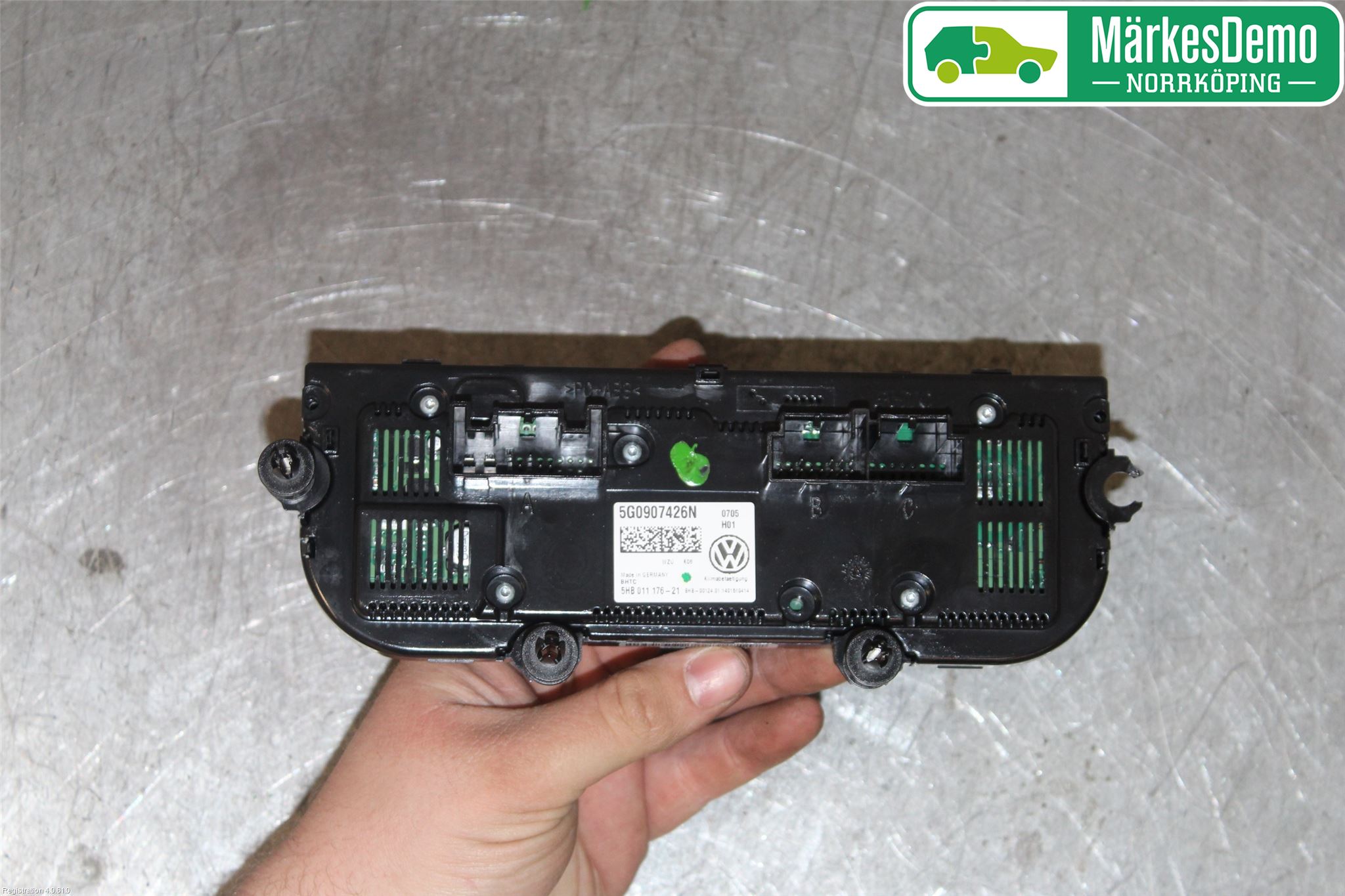 Volkswagen VW GOLF / E-GOLF VII 13-20 Varmeapparat Panel(Regulering)