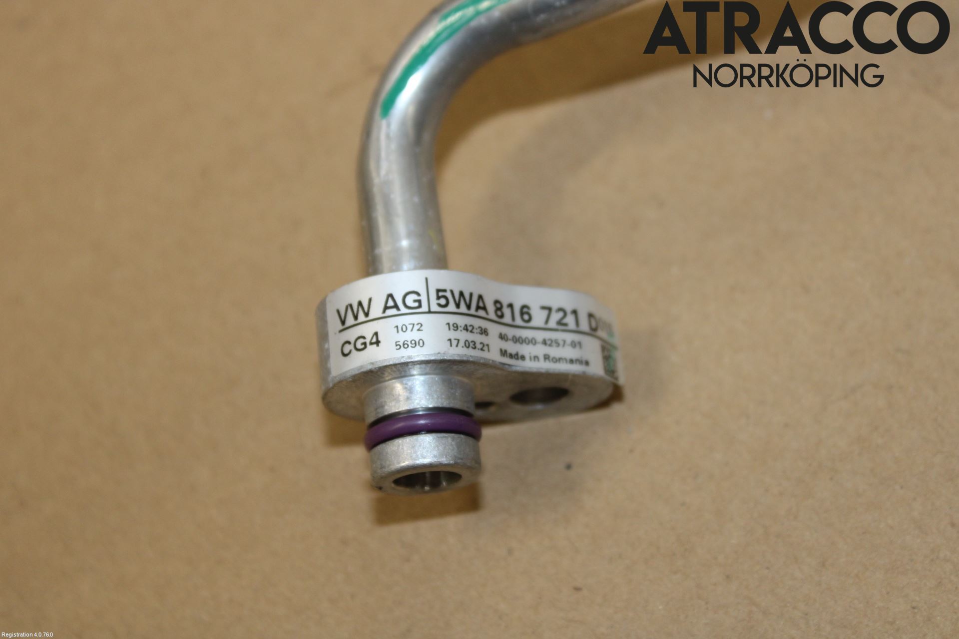 Audi A3/S3 8Y 21- Varme Ac Slange - Rør
