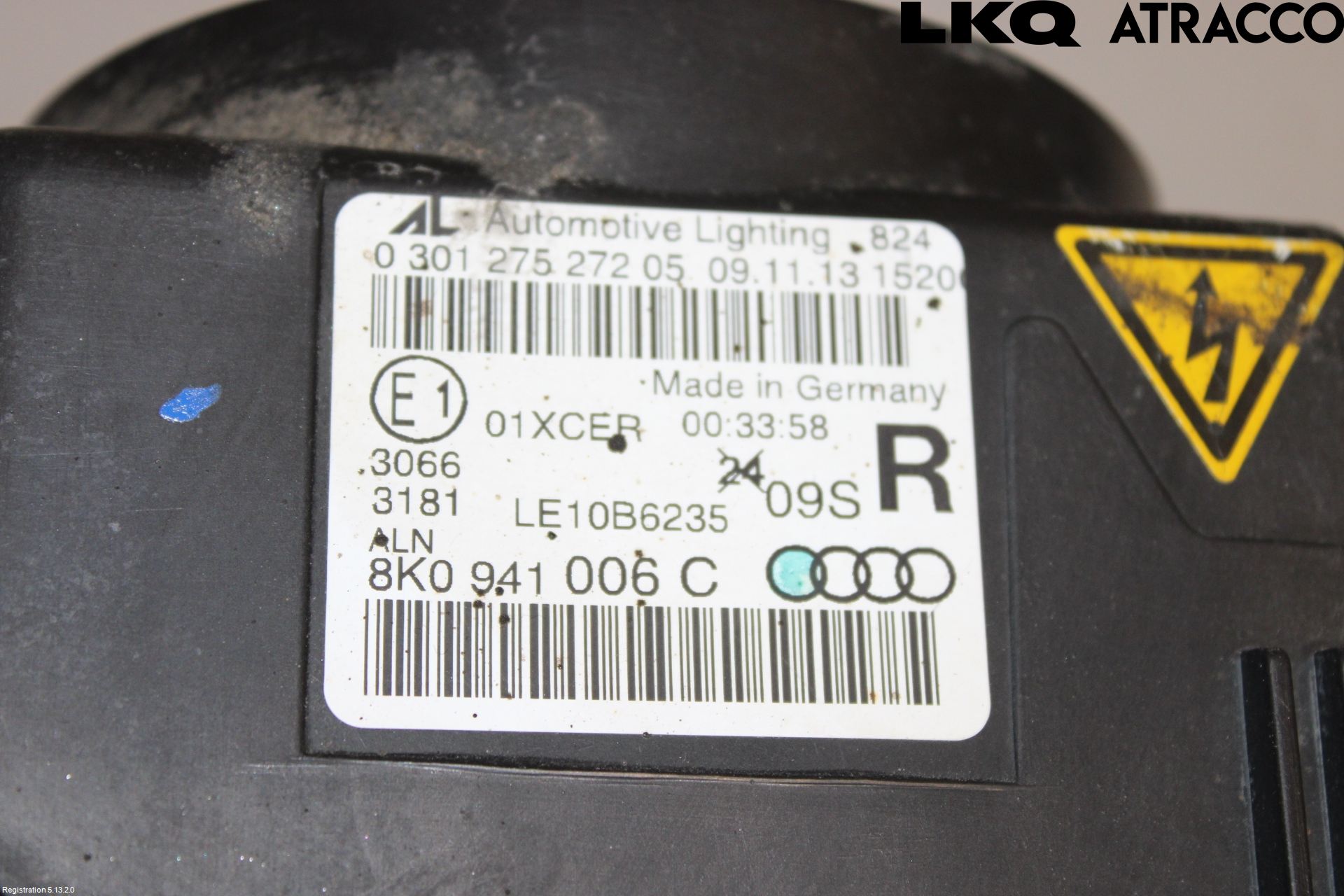 Audi A4 12-15 Frontlykt Høyre