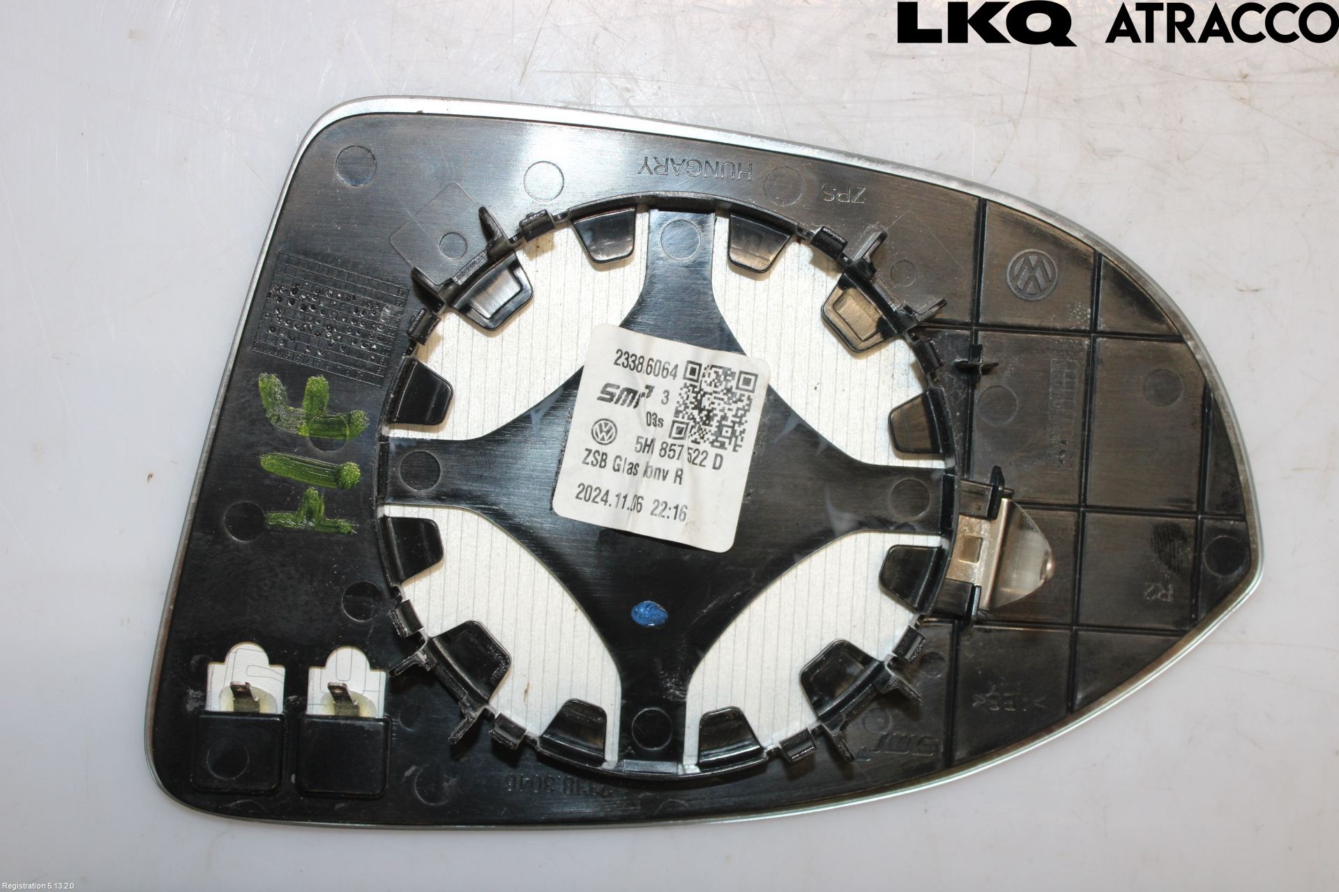 Volkswagen VW GOLF / E-GOLF VIII 20- Speil Glass H