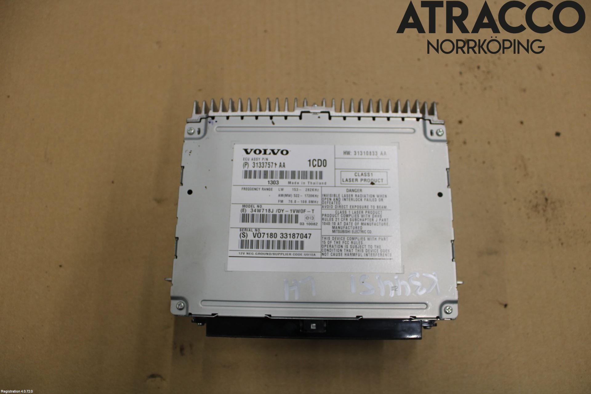 Volvo V60 11-13 Stereo Radio Med Cd