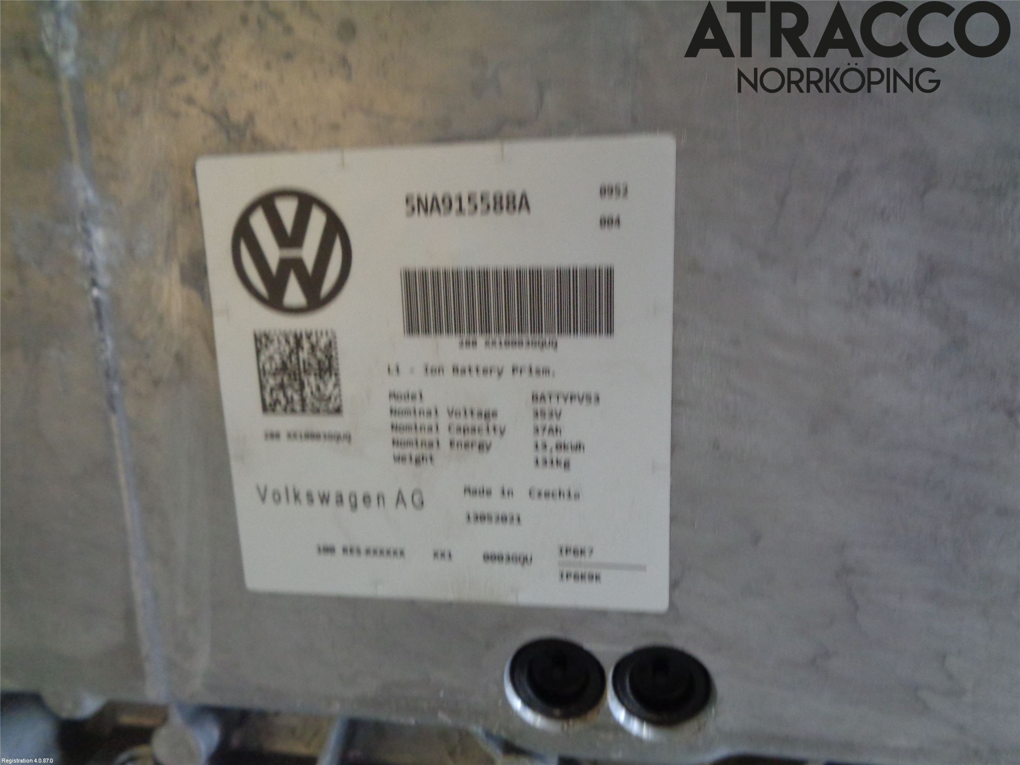 Volkswagen VW TIGUAN 16-24 Hybrid Batteri