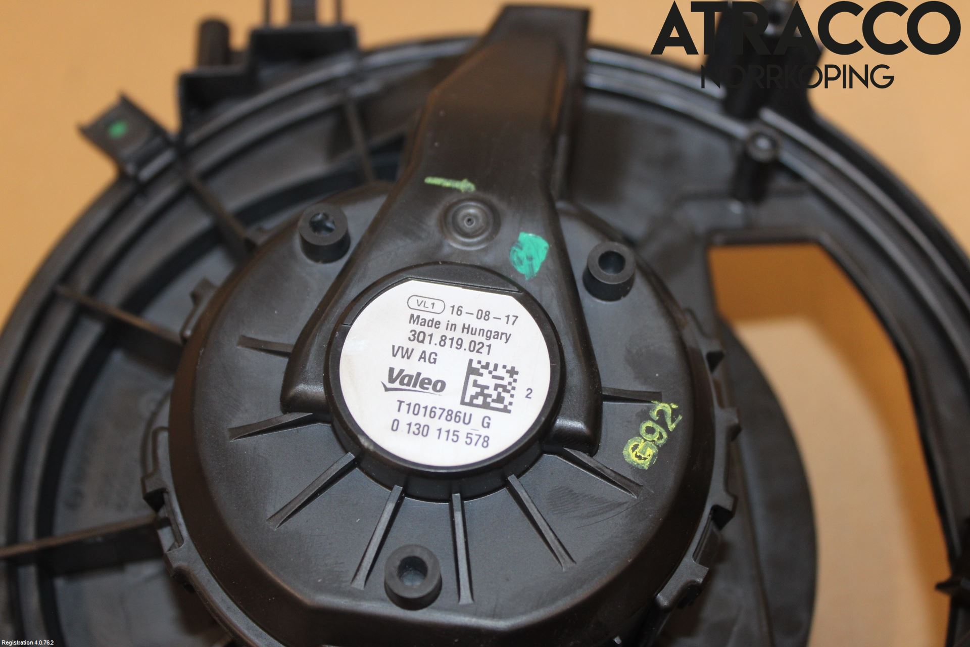 Volkswagen VW PASSAT 15-19 Varmeapparat Viftemotor