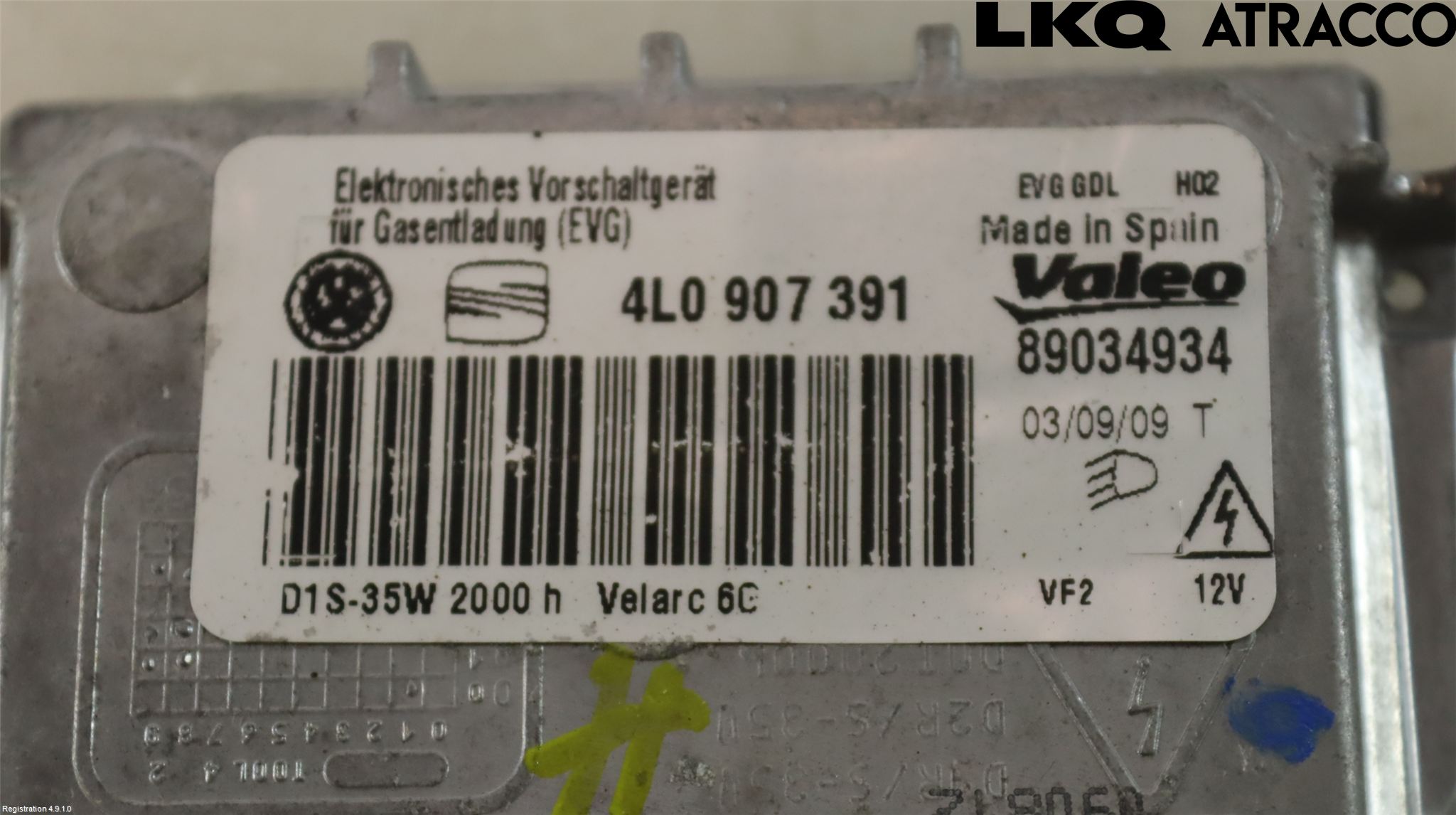 Volkswagen VW SCIROCCO 09-17 Styreenhet Xenon