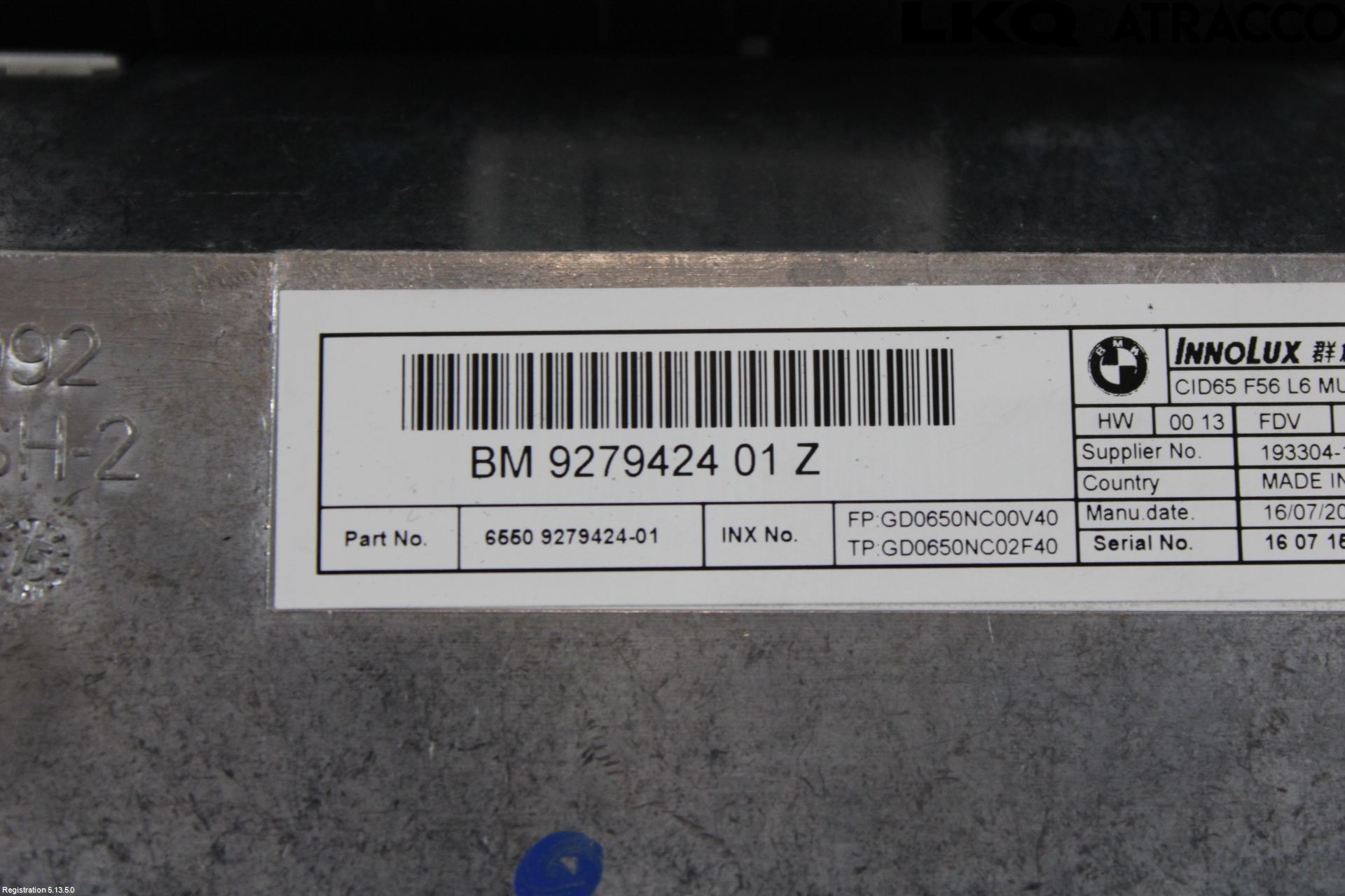 Mini ONE/COOPER 5DR F55 14-24 Multifunktionsdisplay