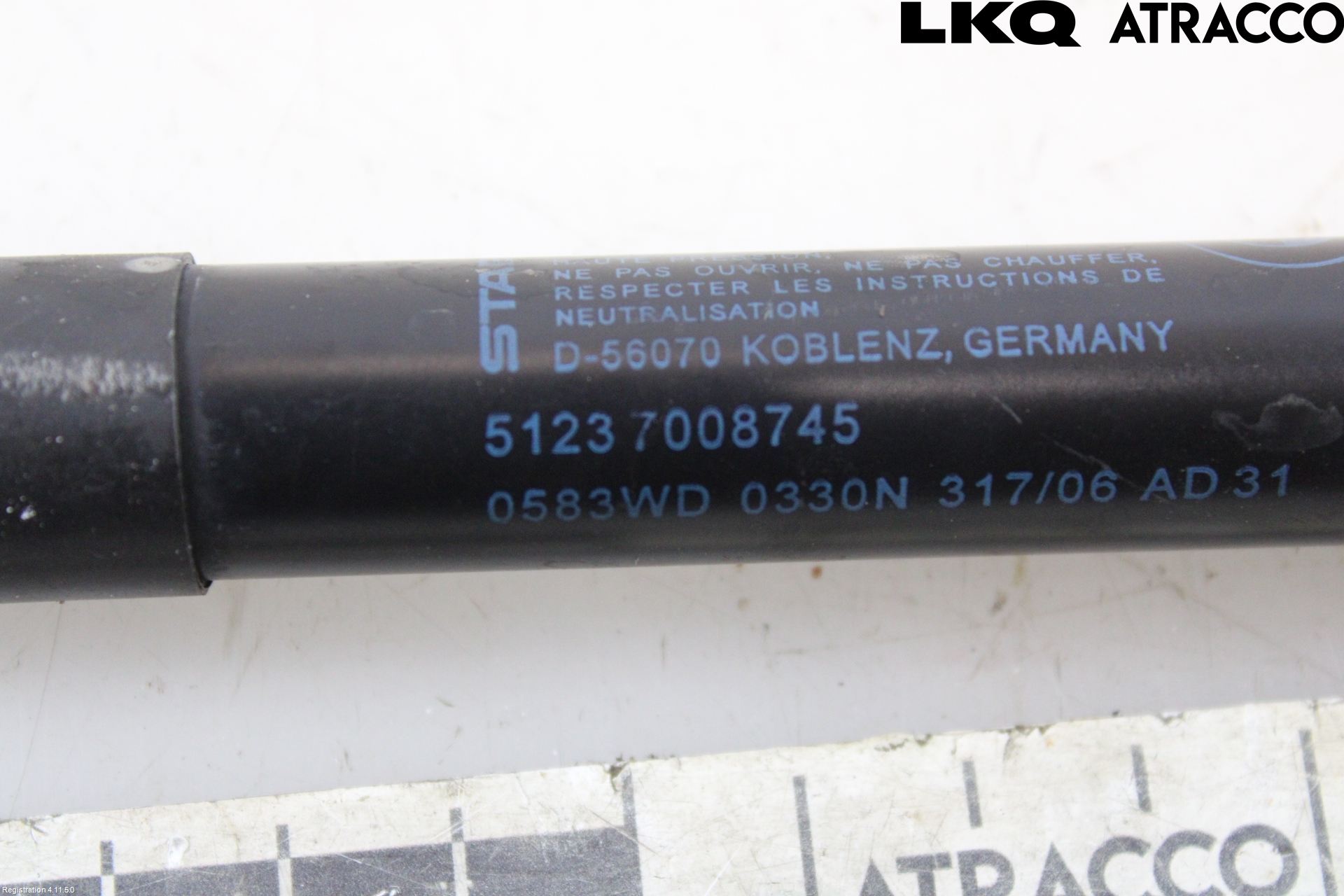 BMW 5 E60/61 Sed/Tou 02-10 Panser Demper-Gassfjær