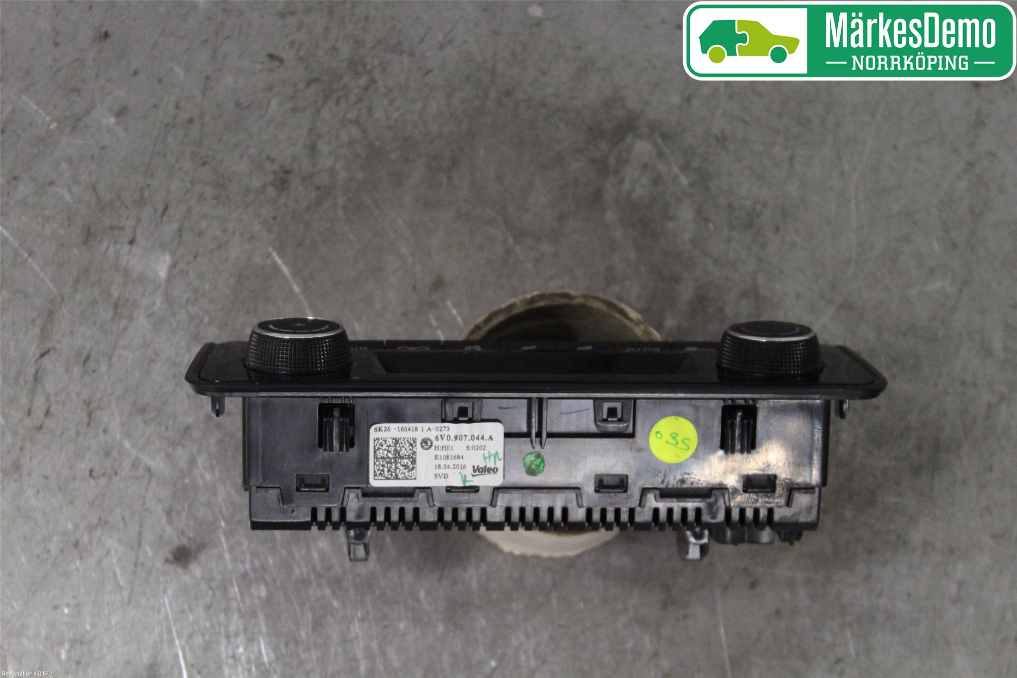 Skoda FABIA 15-21 Varmeapparat Panel(Regulering)