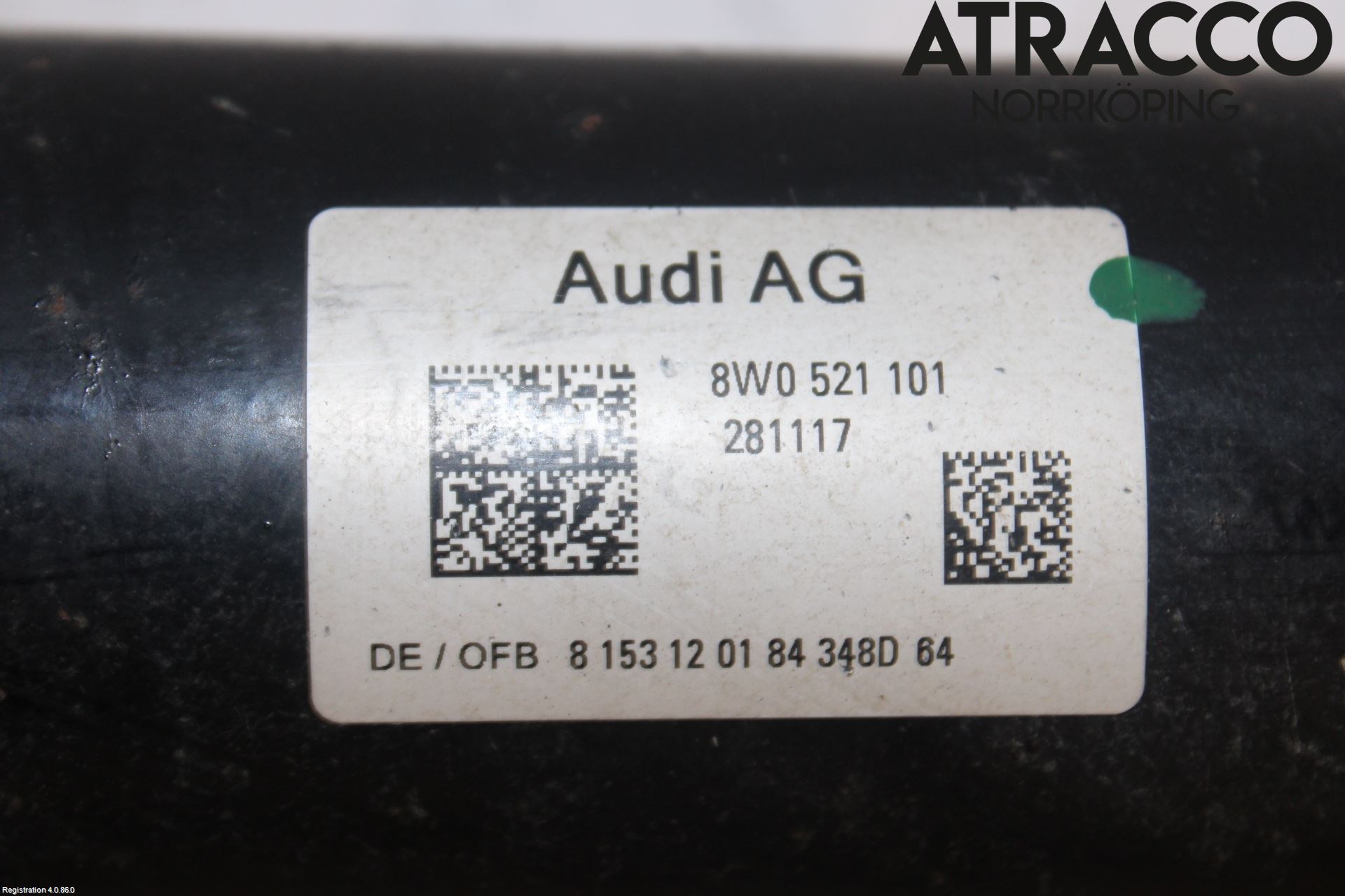 Audi A5 17- Mellomaksel Kompl
