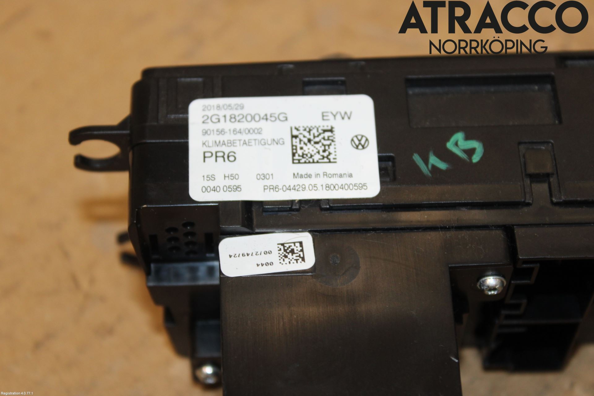 Volkswagen VW POLO VI 18->> Varmeapparat Panel(Regulering)
