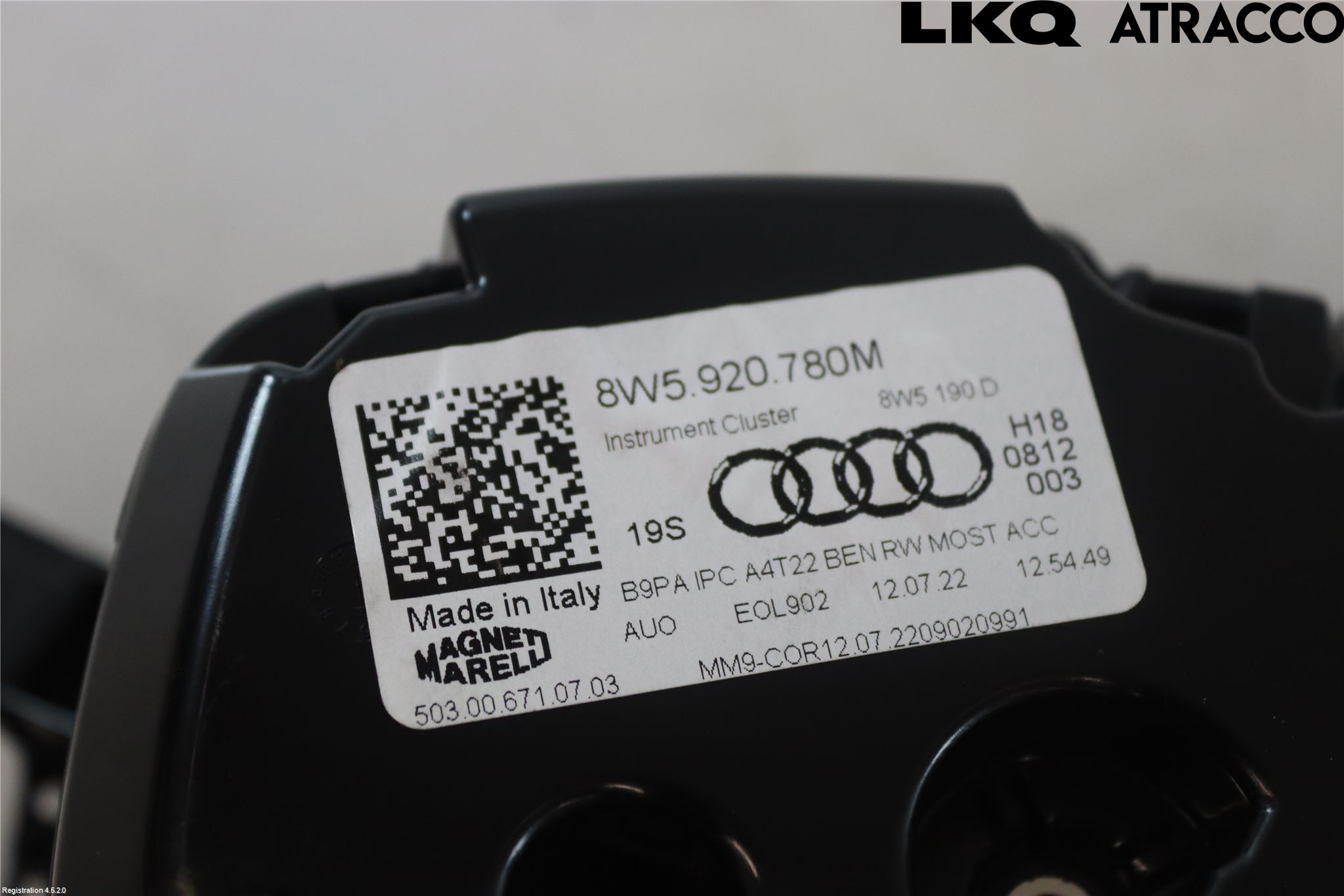 Audi A4/S4 B9 20- Instr Kombinert