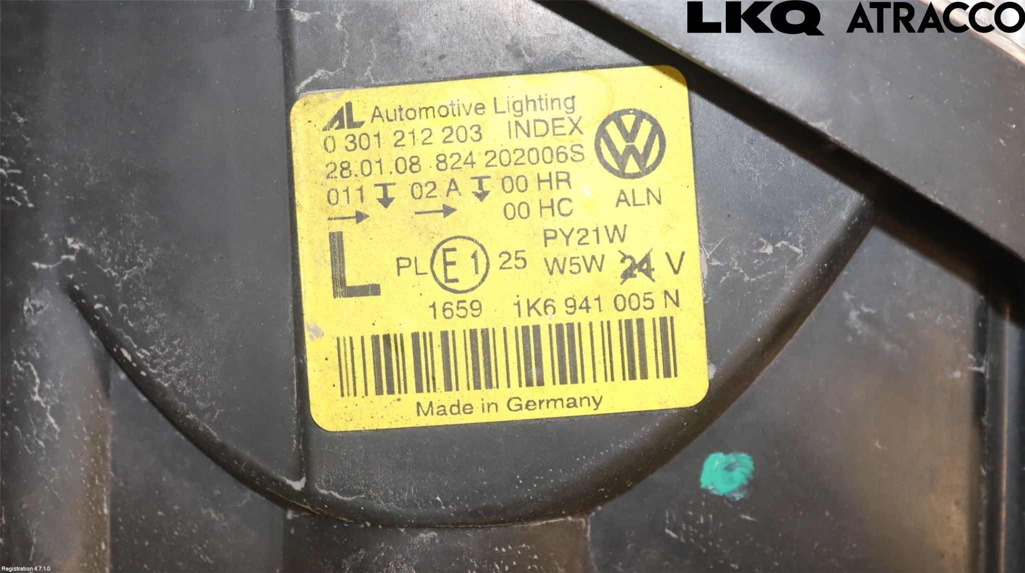 Volkswagen VW GOLF V 04-09 Frontlykt Venstre