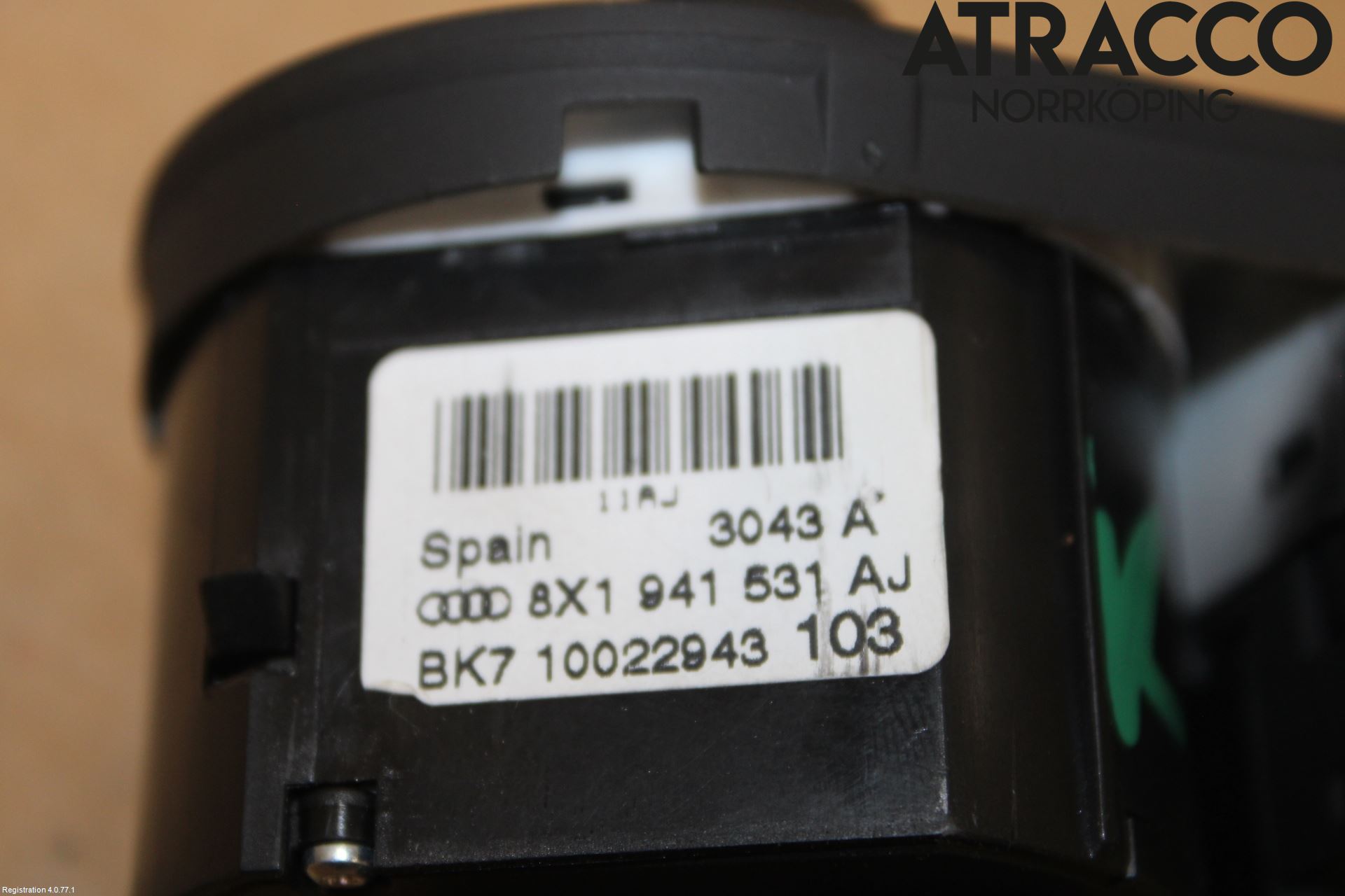 Audi A1/S1 11-18 Bryter Hovedlys