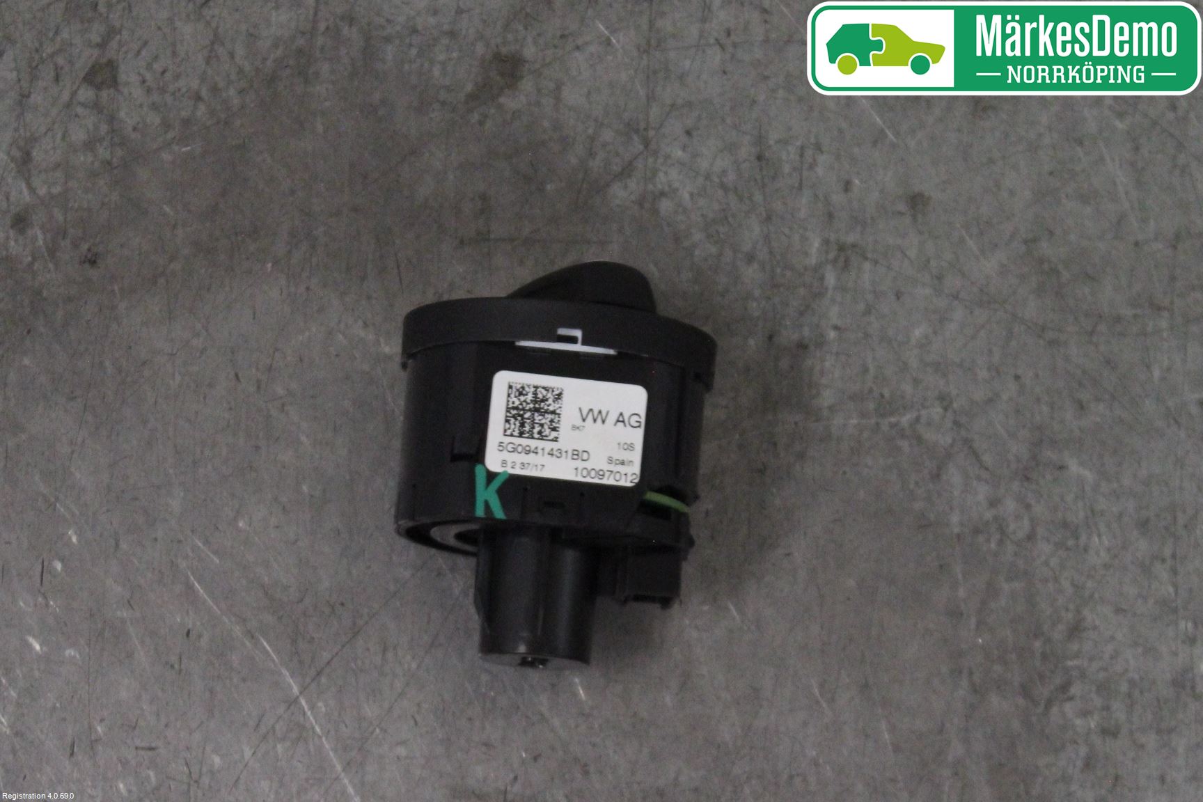 Volkswagen VW GOLF / E-GOLF VII 13-20 Bryter Hovedlys