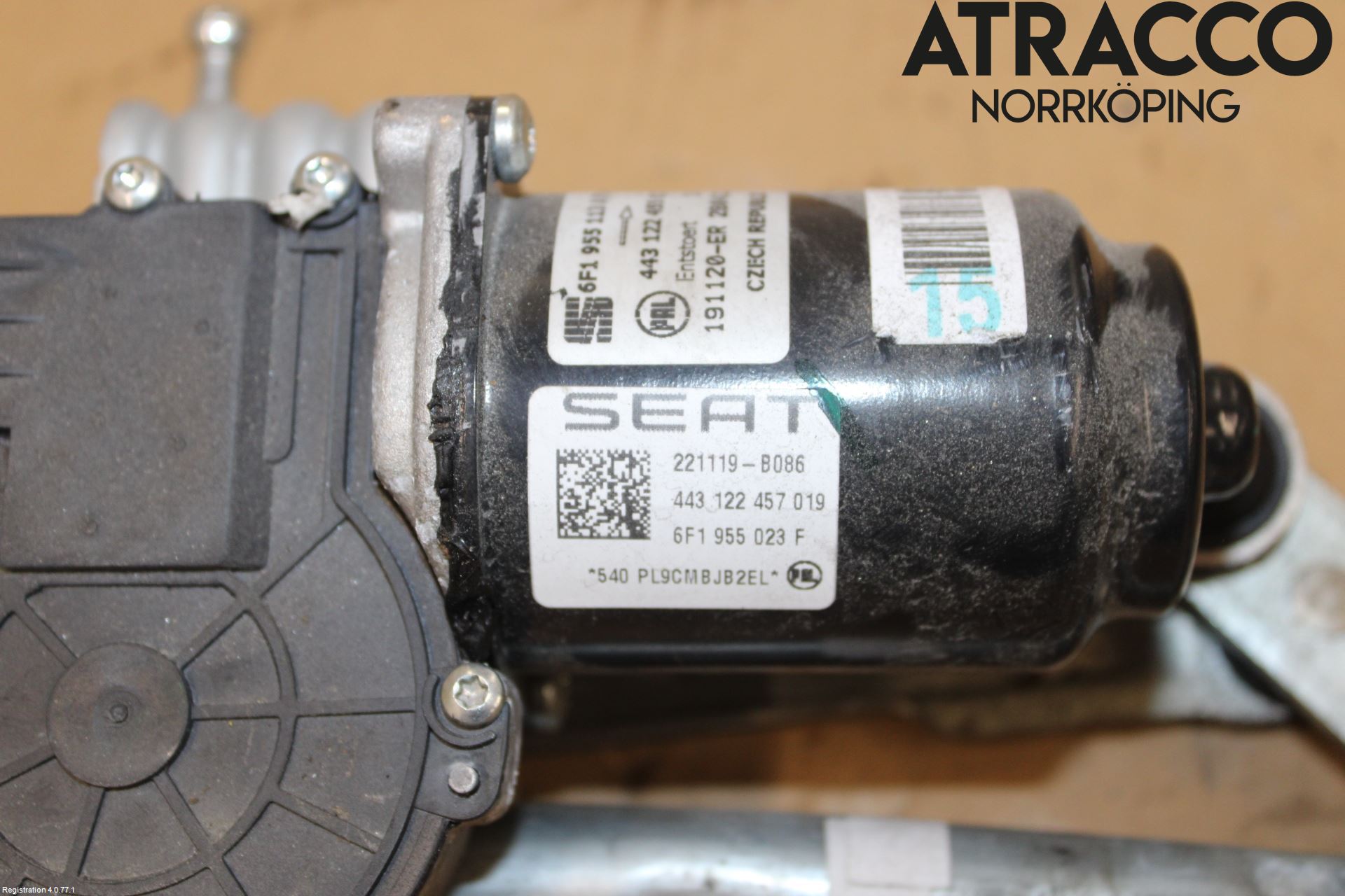 Seat IBIZA V 17-20 Viskeroverføring Frontrute