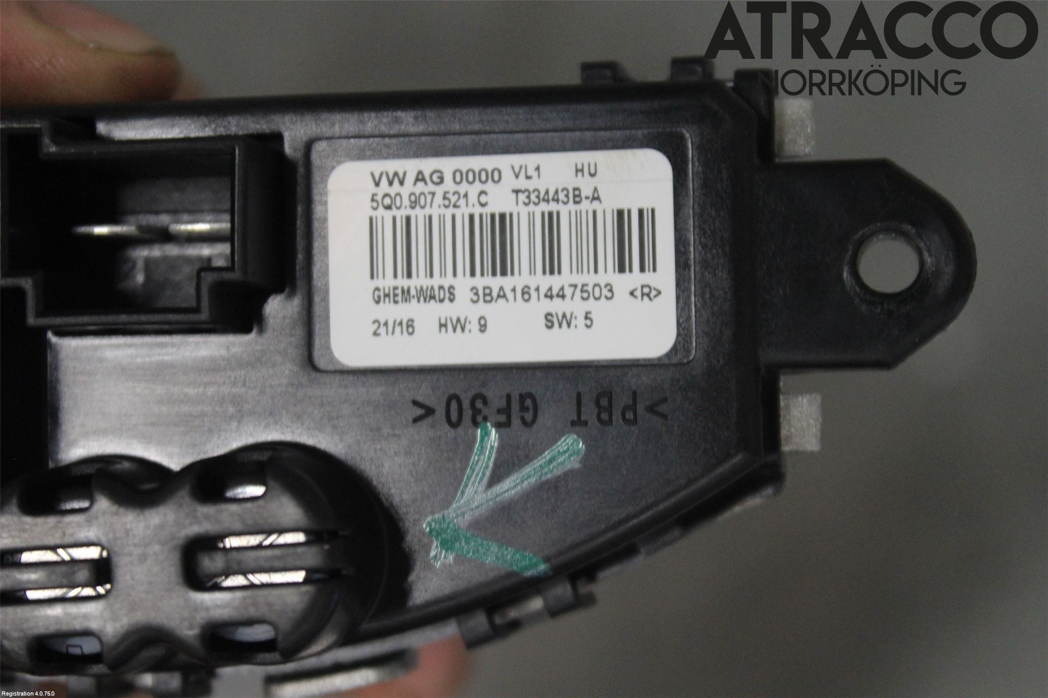 Volkswagen VW PASSAT 15-19 Varmeapparat Viftemotstand
