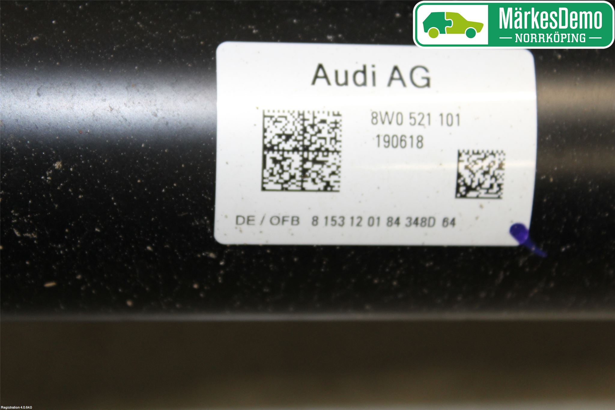 Audi A4/S4 B9 16-19 Mellomaksel Kompl