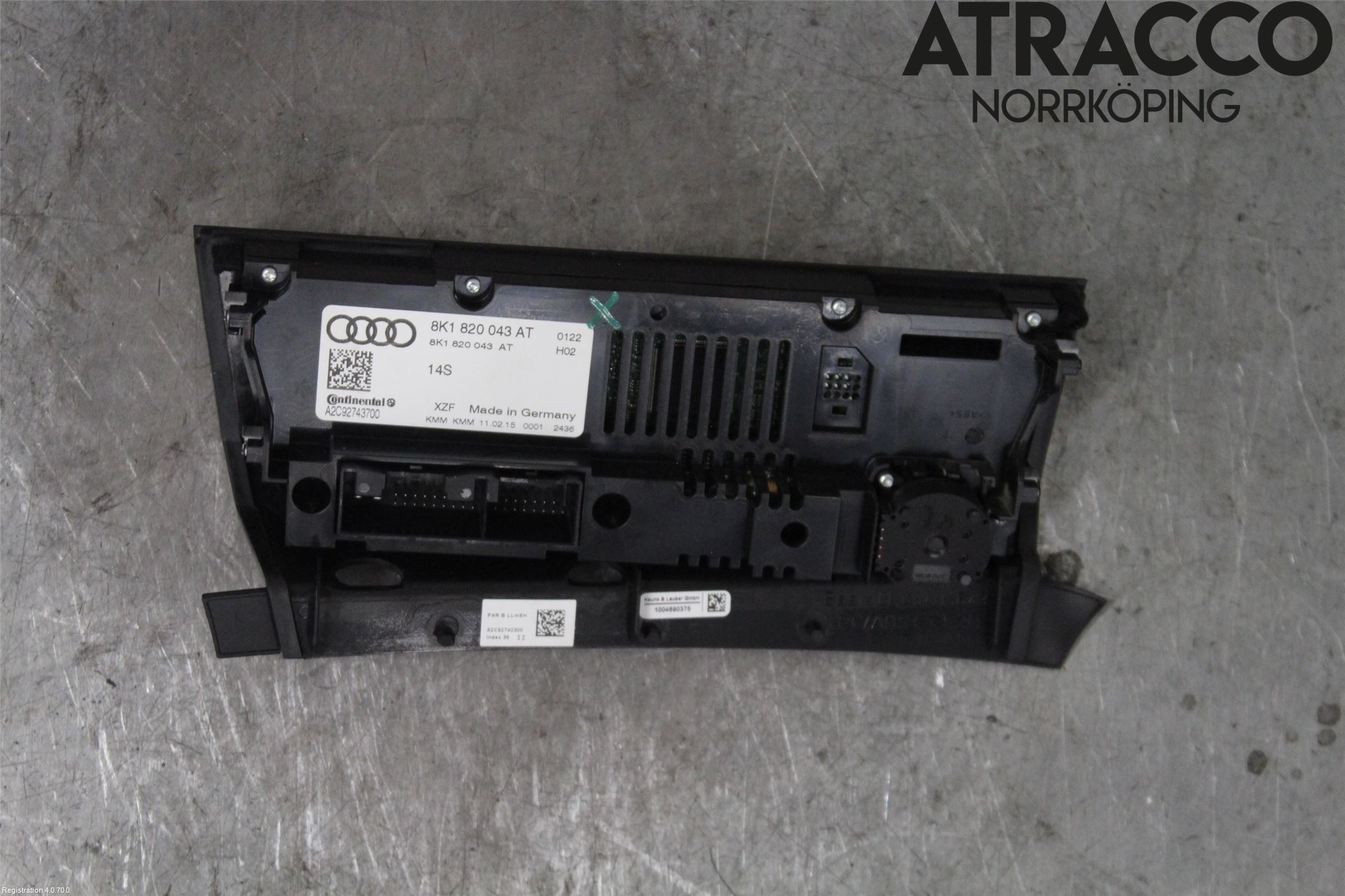 Audi Q5 09-16 Varmeapparat Panel(Regulering)
