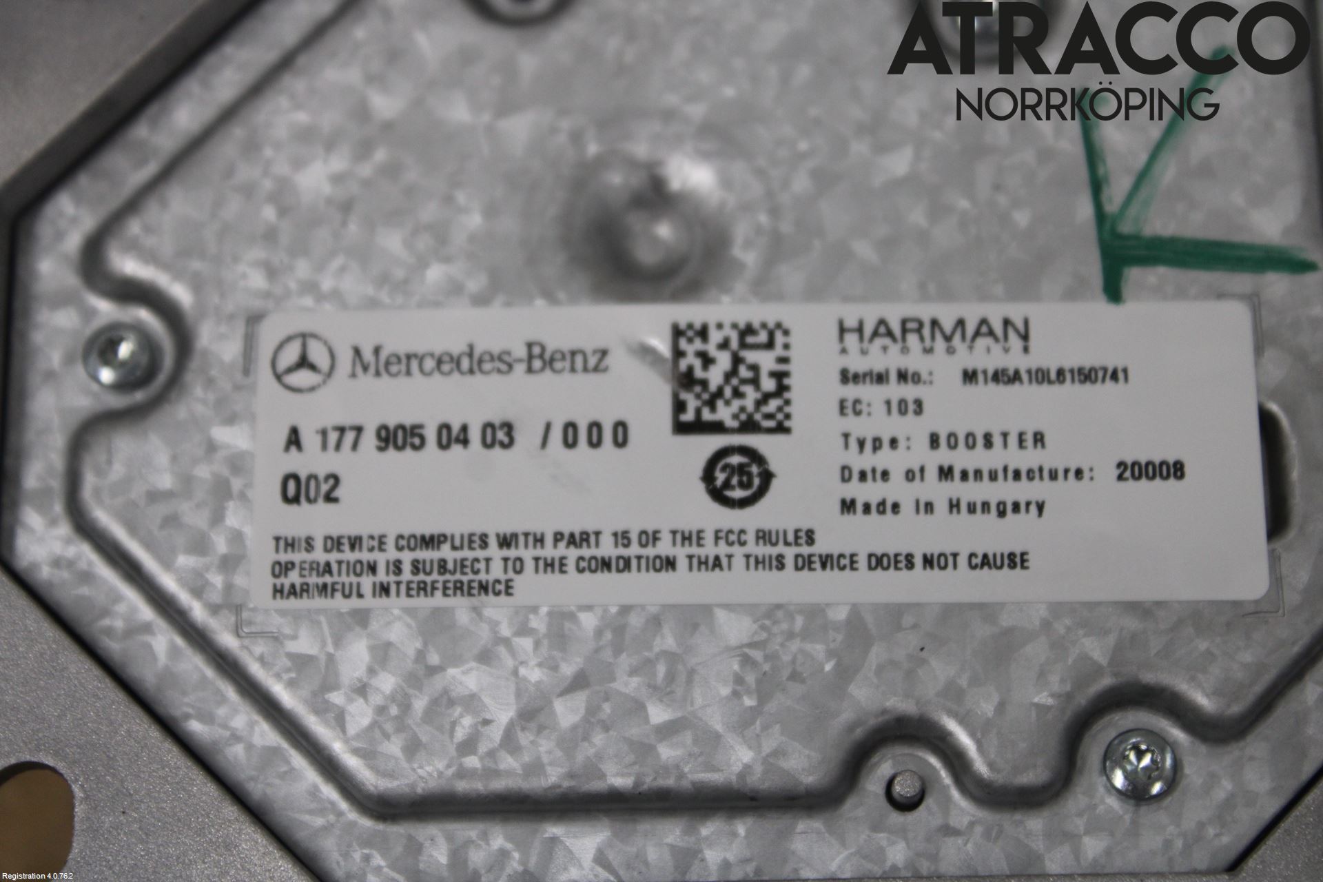 Mercedes-Benz MB CLA-KLASS (C118/X118) 19- Stereo Forsterker
