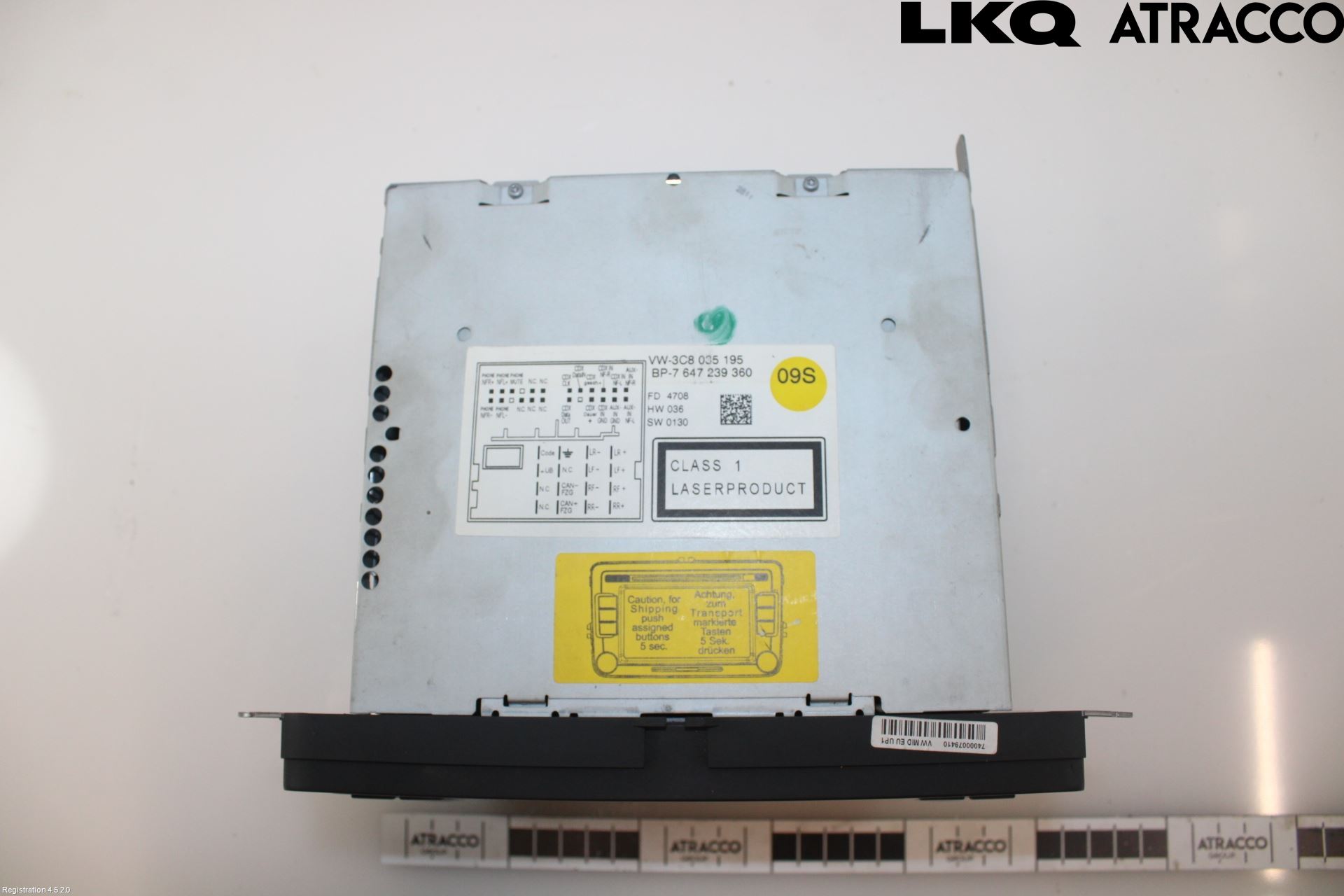 Volkswagen VW SCIROCCO 09-17 Stereo Radio Med Cd