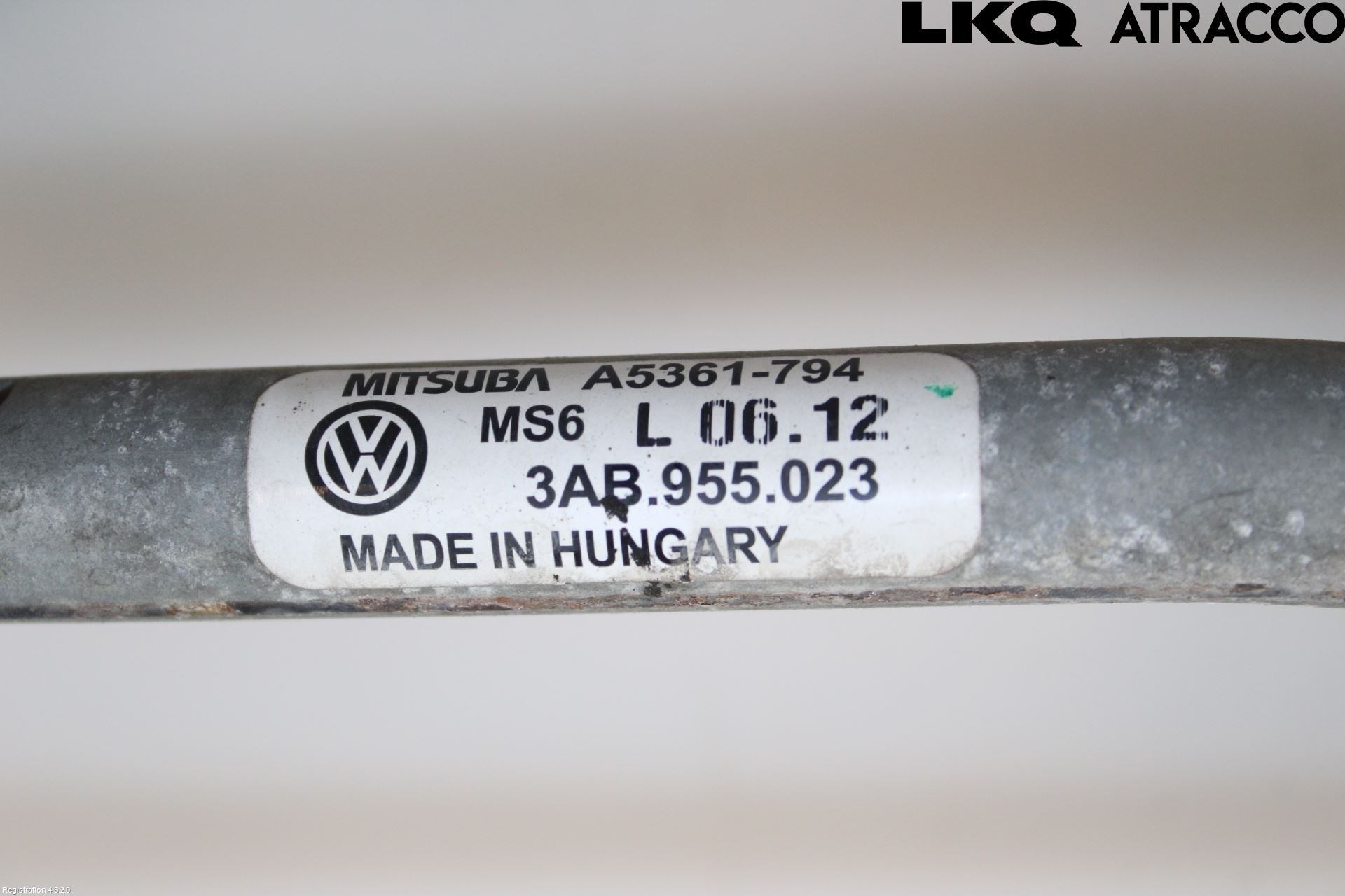 Volkswagen VW PASSAT 11-14 Viskeroverføring Frontrute