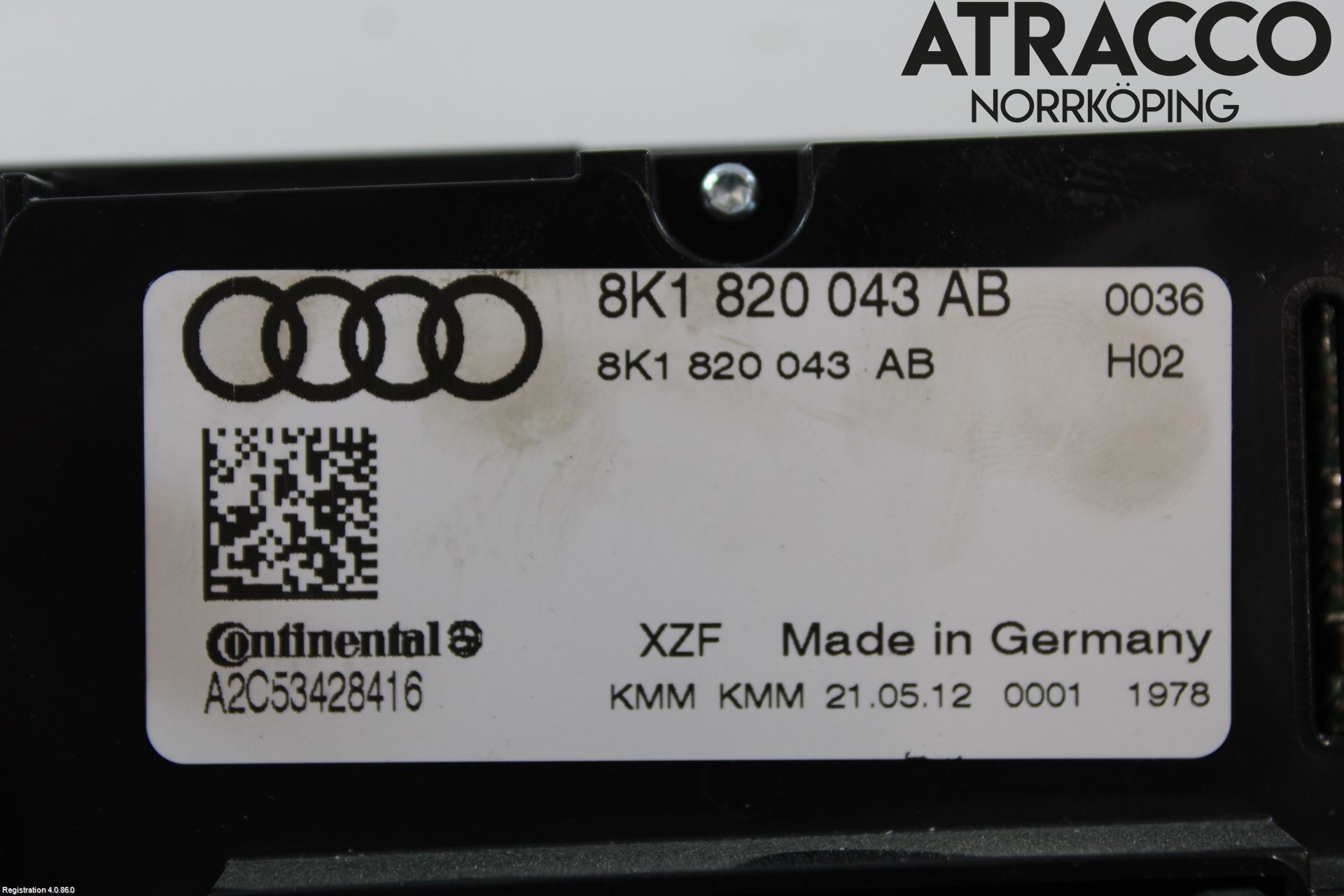 Audi A4 12-15 Varmeapparat Panel(Regulering)