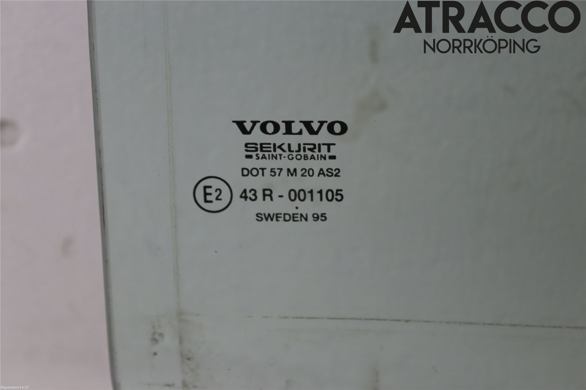 Volvo 940 91-98 Dørrute Bak Høyre 4Dørs