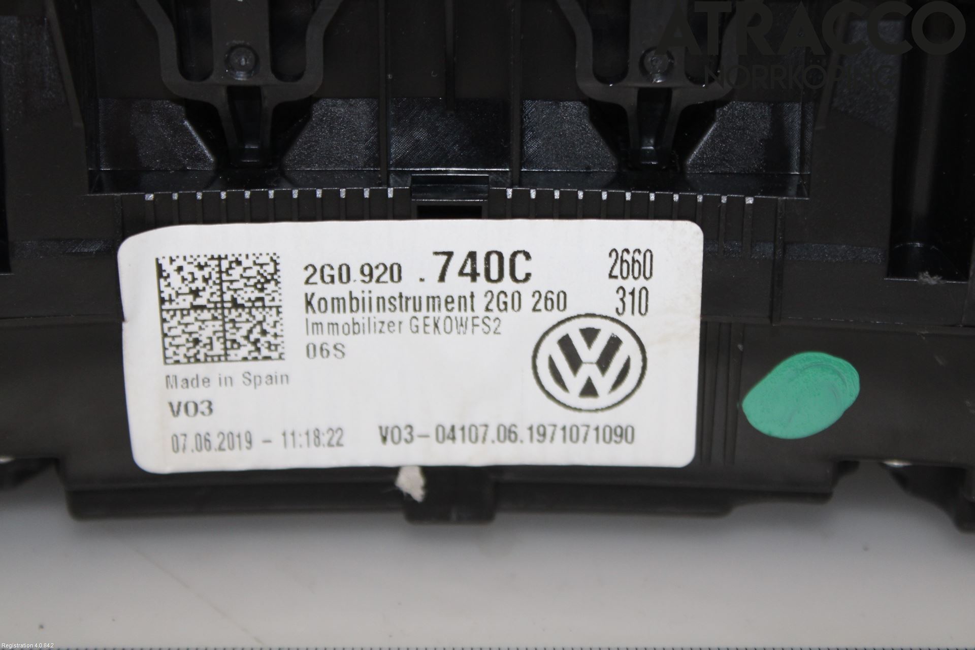 Volkswagen VW T-CROSS 19- Instr Kombinert
