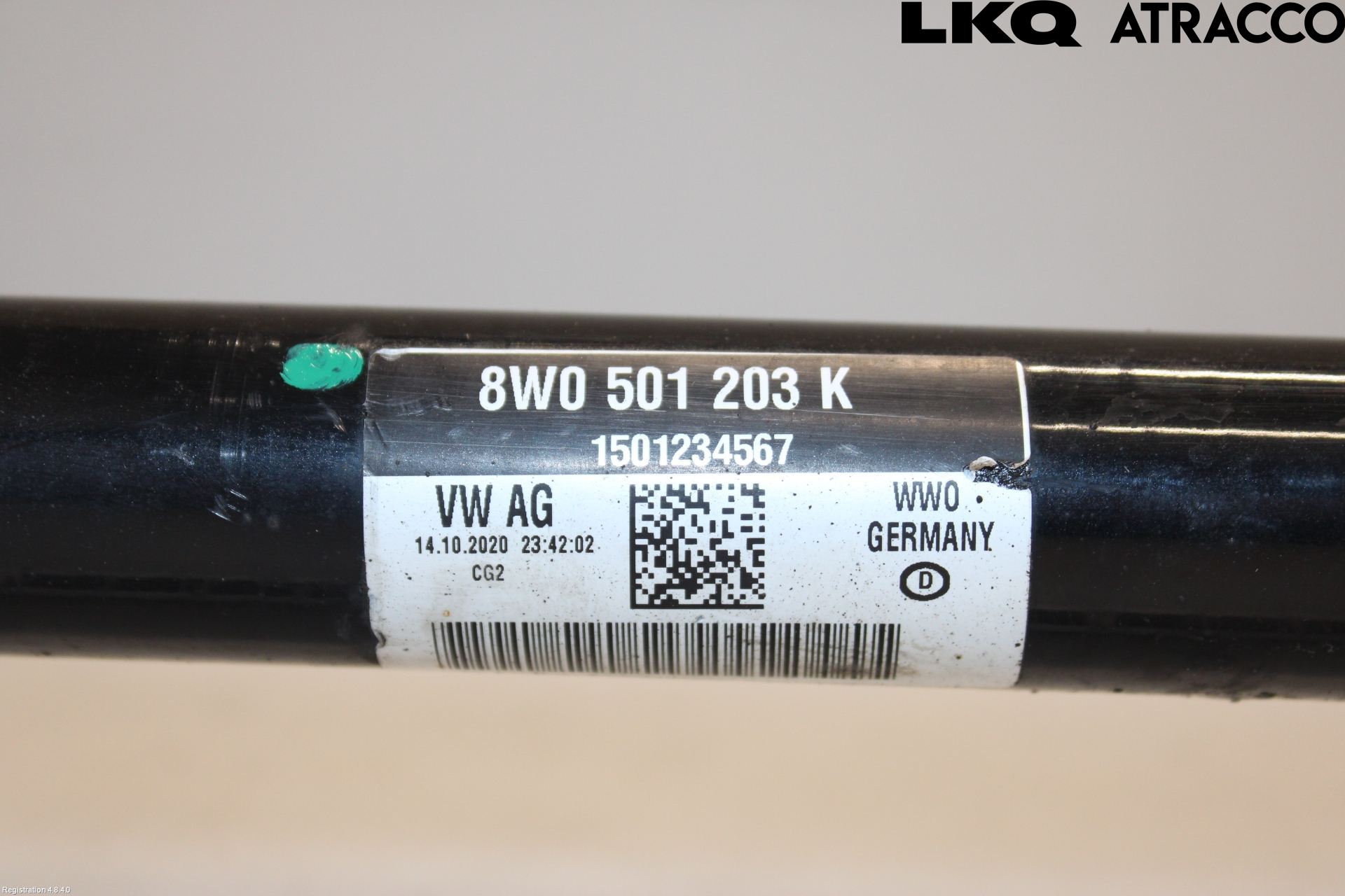 Audi A5 17- Drivaksel Bak Kompl Venstre