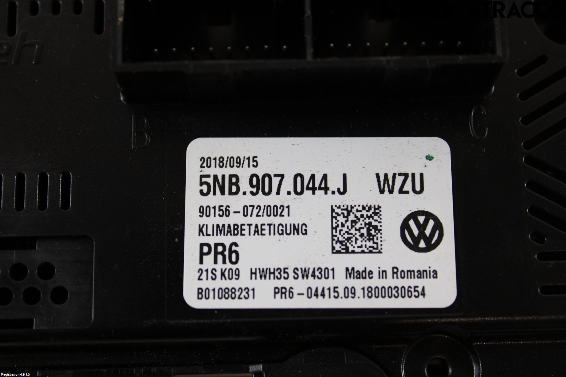 Volkswagen VW TIGUAN 16-24 Varmeapparat Panel(Regulering)