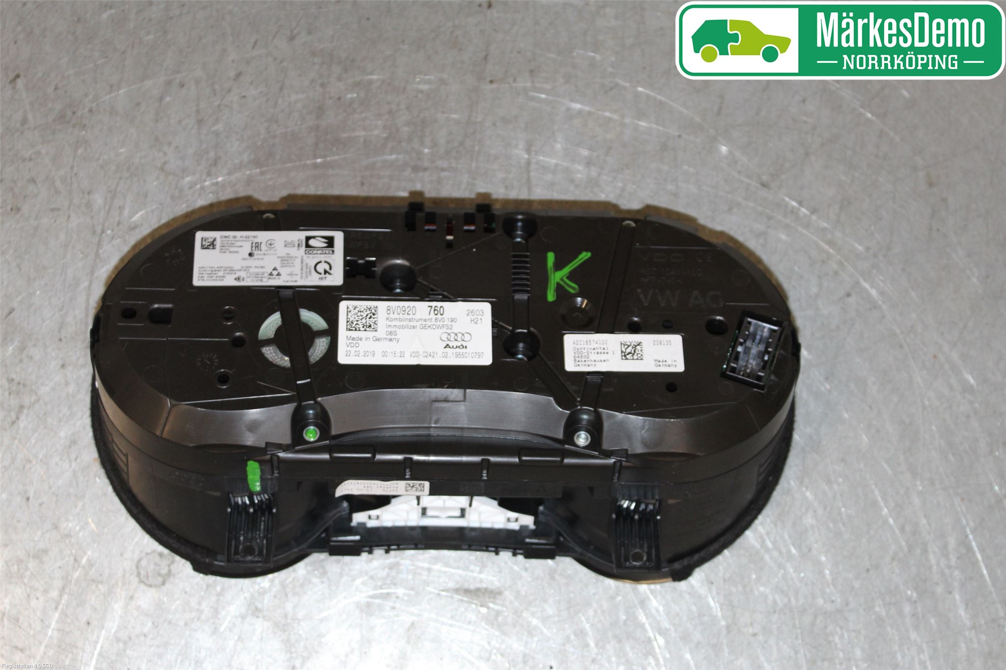 Audi A3/S3 8V 13-20 Instr Kombinert
