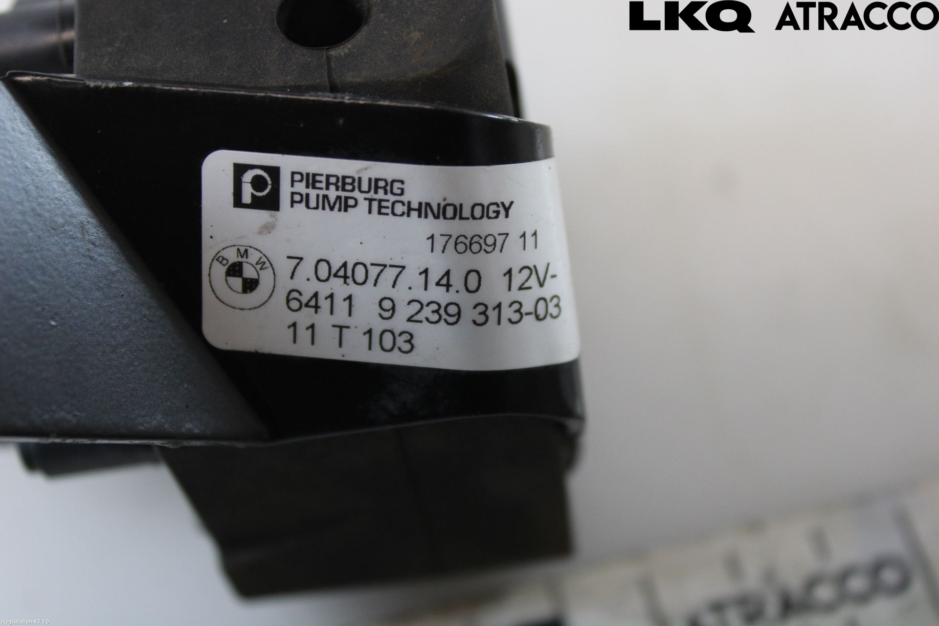 BMW 5 F10/F11/F18 09-17 Varme Sirkulasjonspumpe