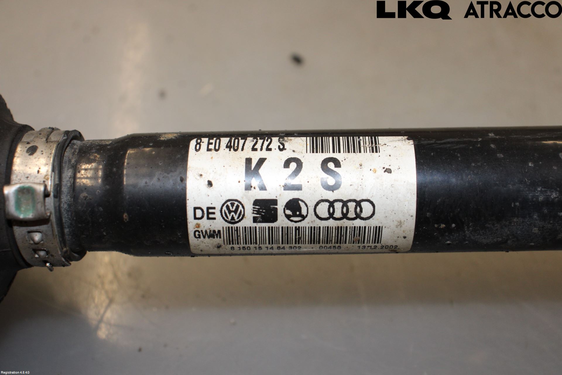 Audi A4/S4 01-05 Drivaksel Foran Kompl Høyre
