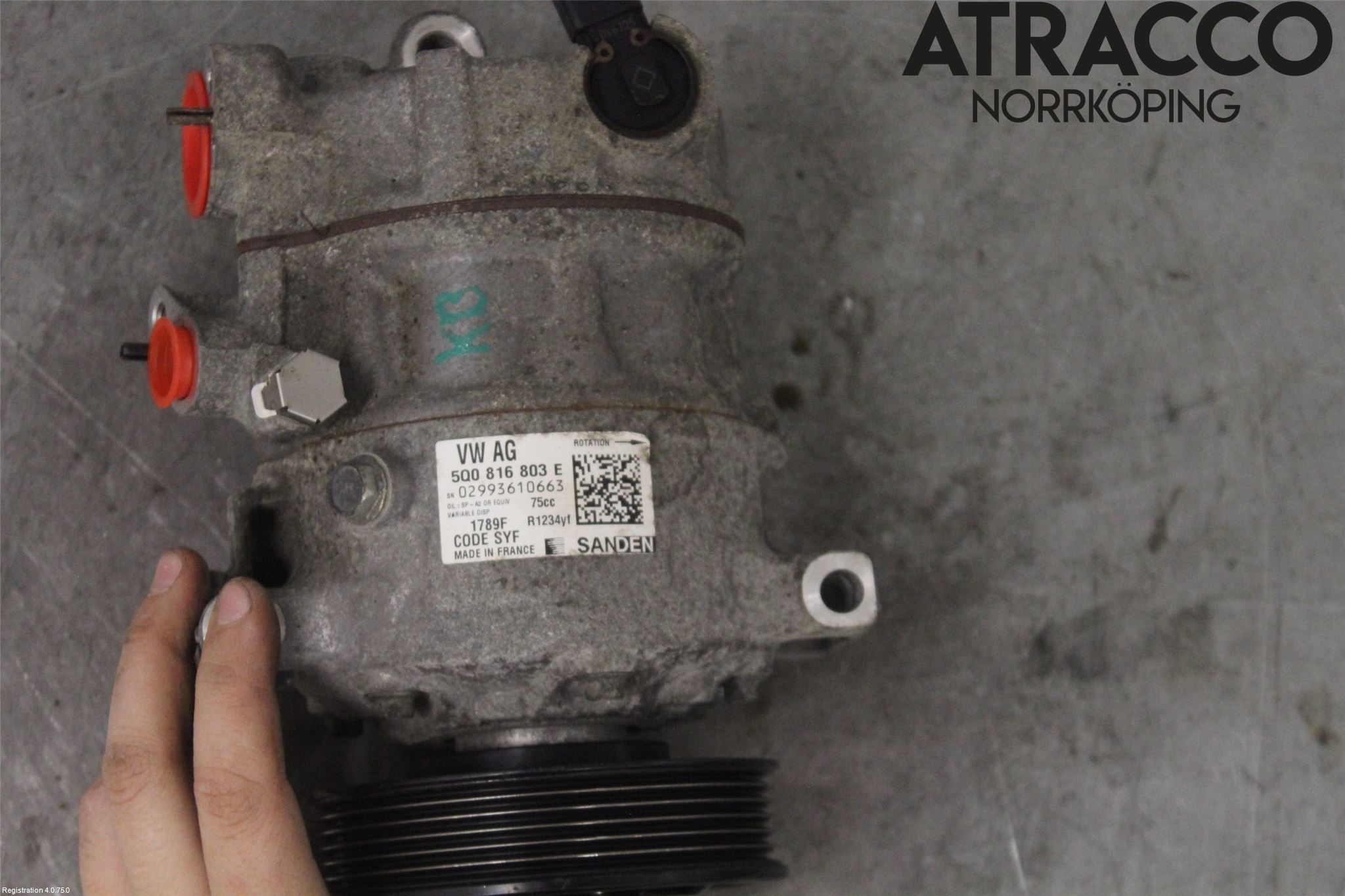 Volkswagen VW POLO 10-17 Varme Ac Kompressor