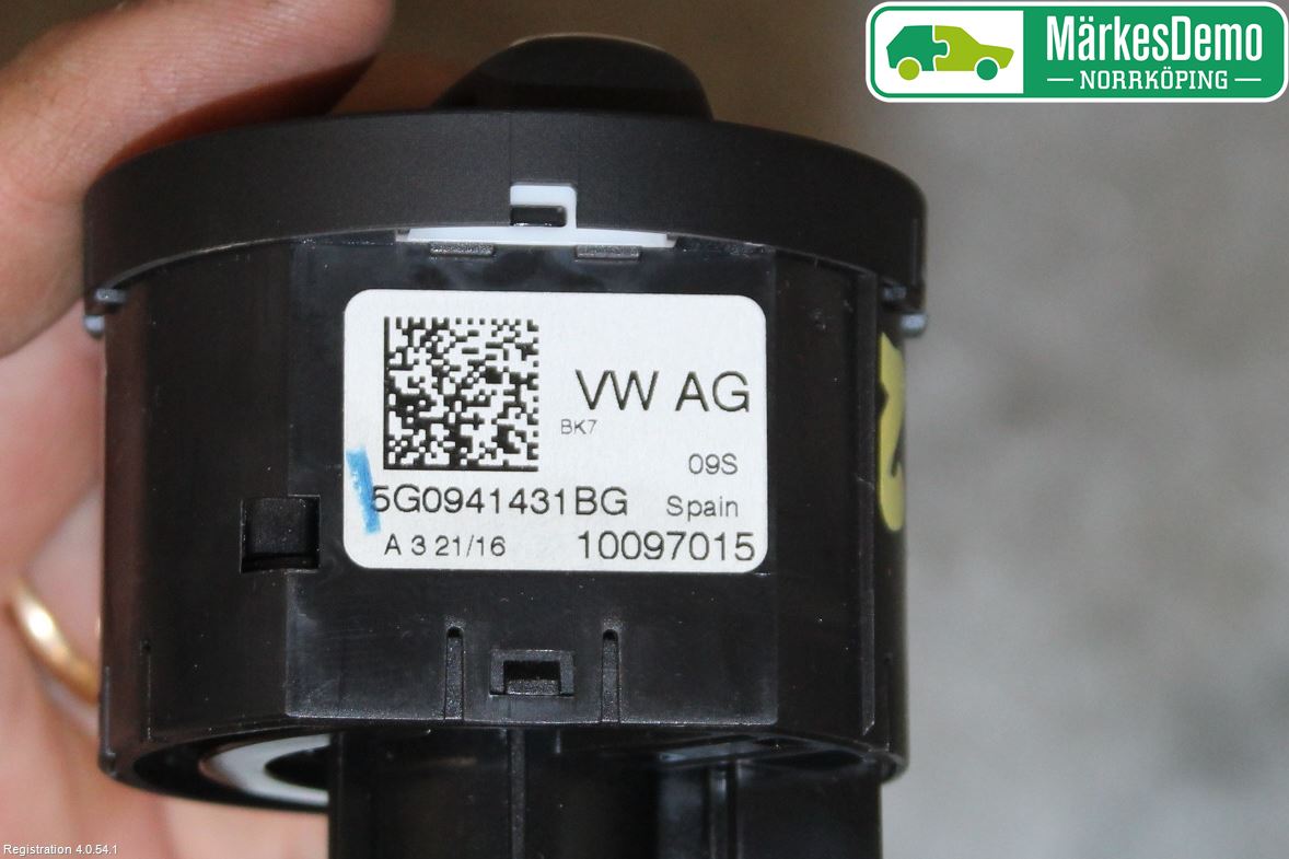 Volkswagen VW GOLF / E-GOLF VII 13-20 Bryter Hovedlys