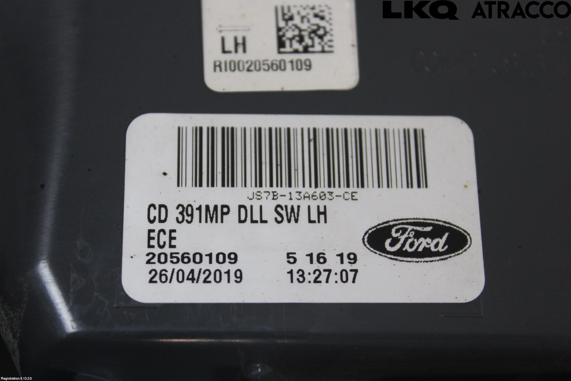 Ford MONDEO 15-22 Baklykt Venstre  På Luke(Indre