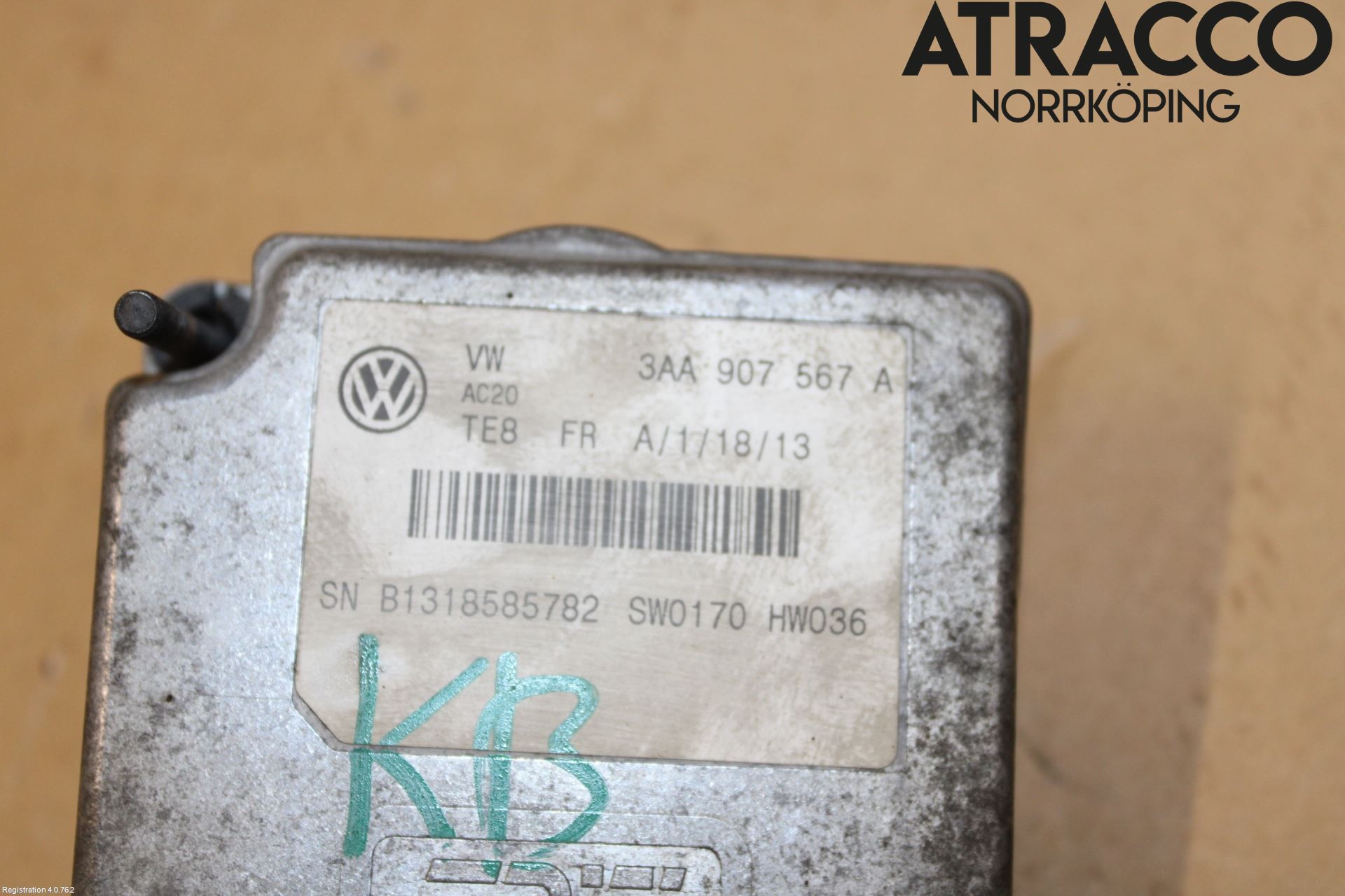 Volkswagen VW PASSAT 11-14 Sensor Kollisjonsbeskyttelse