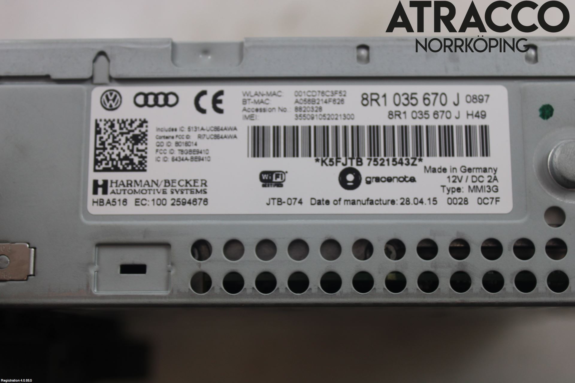 Audi A4 ALLROAD 09-16 Stereo Radio Med Cd