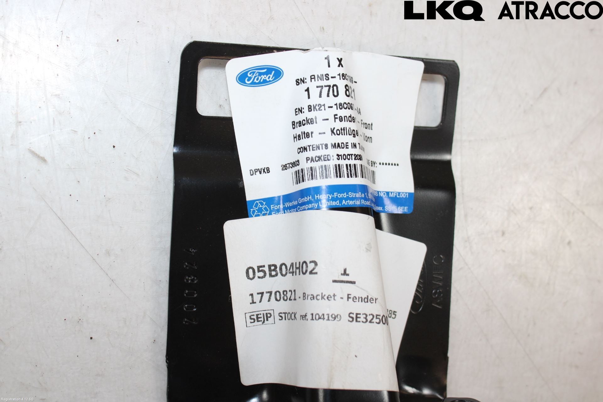 Ford TRANSIT/TOURNEO CUSTOM 13-24 Frontskjermfeste Venstre