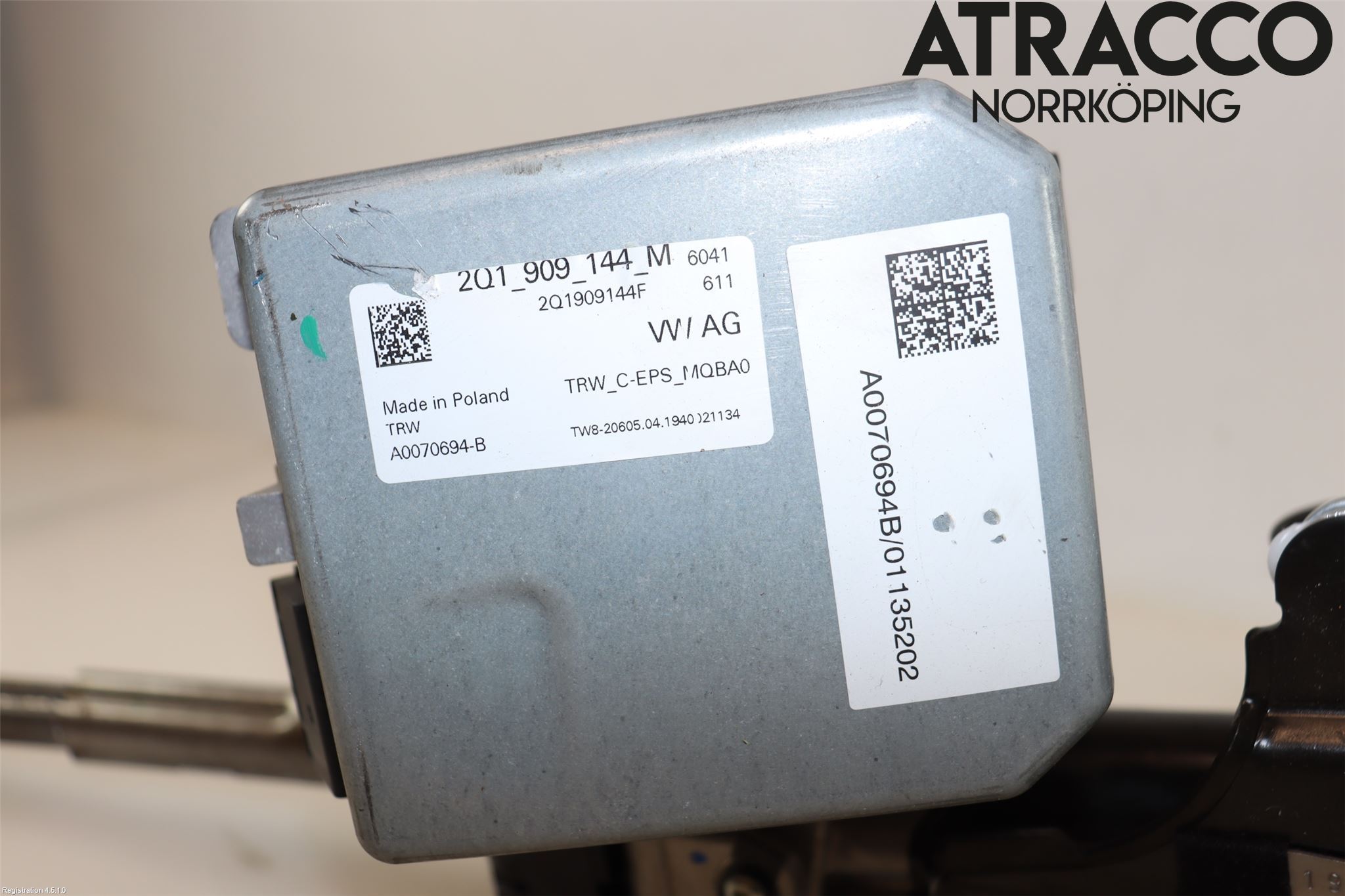 Volkswagen VW POLO VI 18->> Rattakselaggregat Innebygd Servo