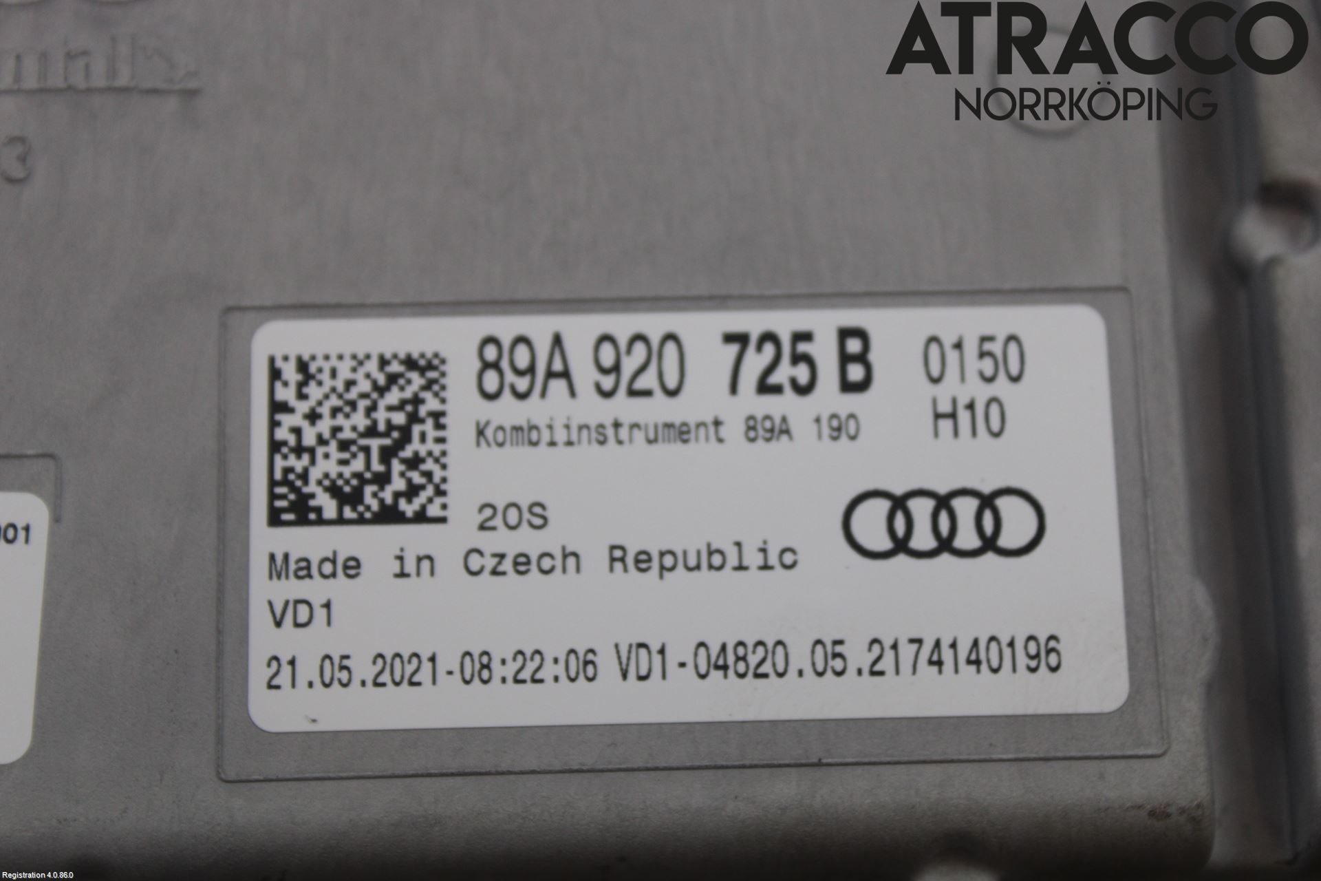 Audi Q4 E-TRON FZ 22- Instr Kombinert