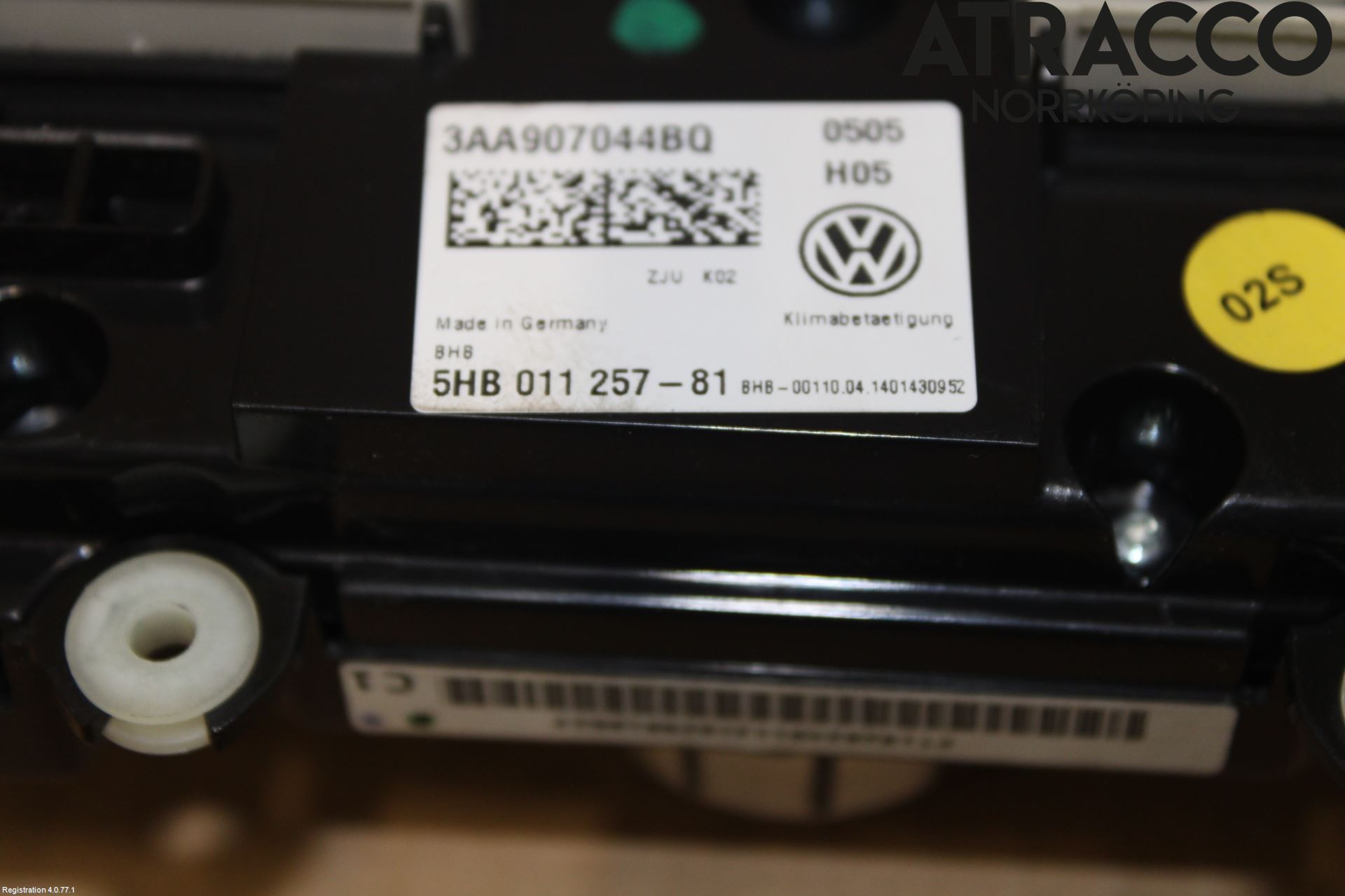 Volkswagen VW PASSAT 11-14 Varmeapparat Panel(Regulering)