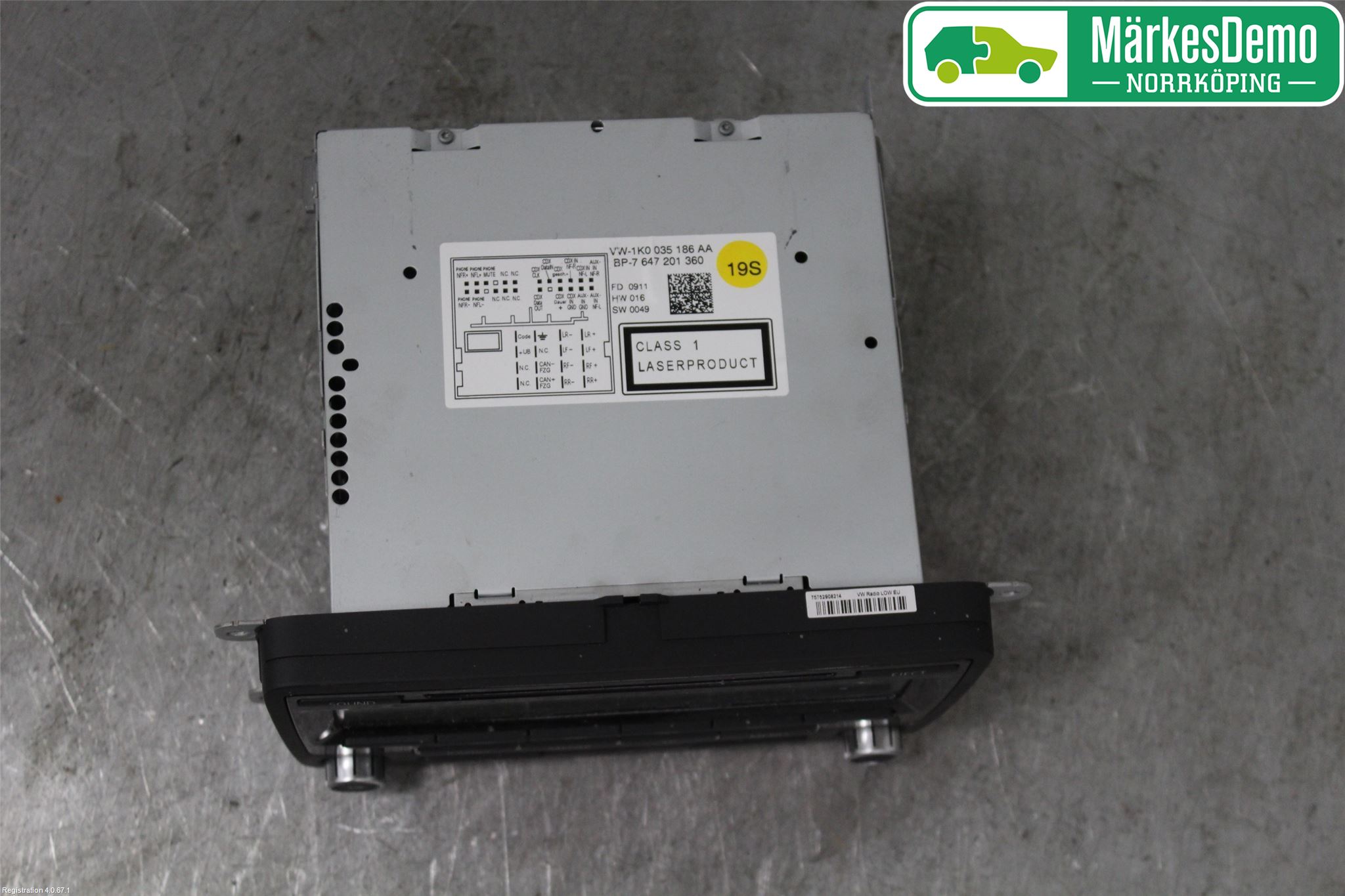 Volkswagen VW GOLF VI 09-13 Stereo Radio Med Cd