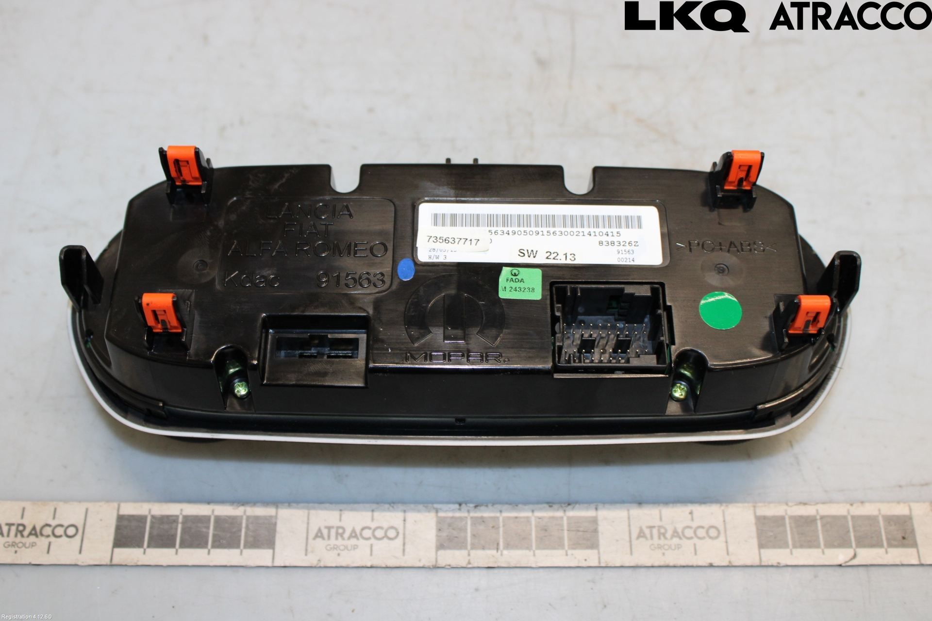 Jeep RENEGADE Varmeapparat Panel(Regulering)