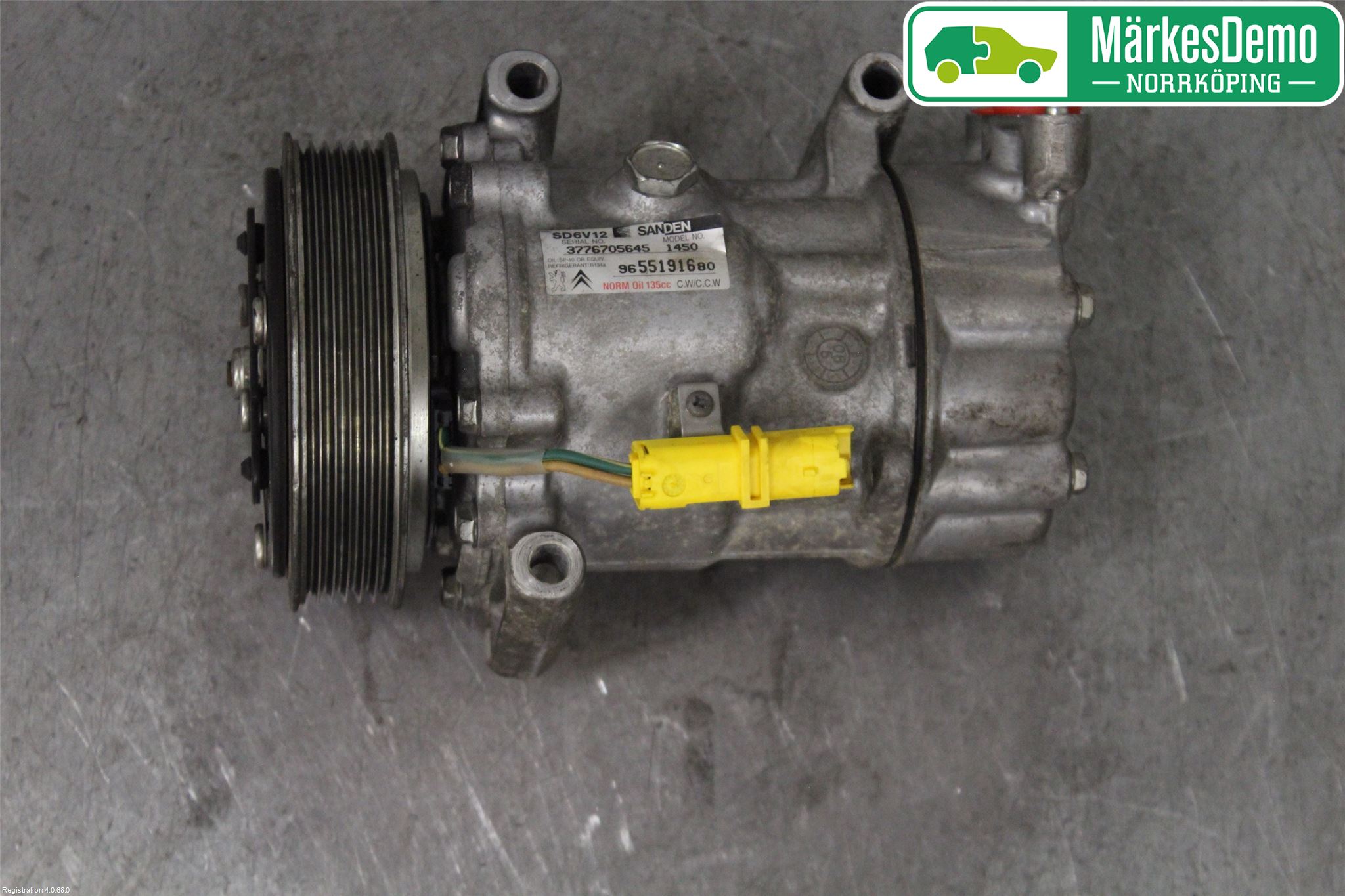 Citroen C3 05-10 Varme Ac Kompressor