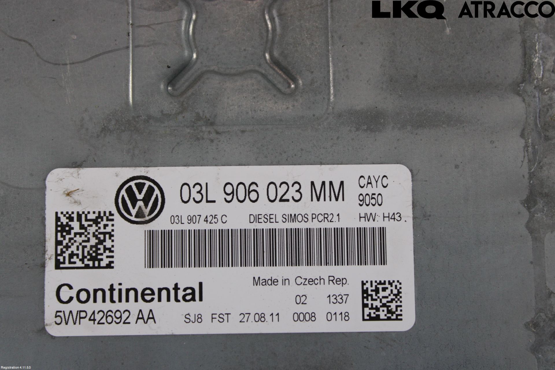 Volkswagen VW GOLF VI 09-13 Styreenhet Dieselpumpe